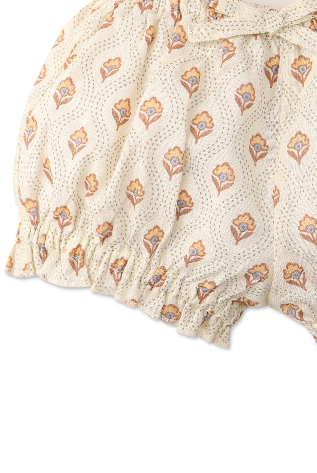 جينجرسنابس شورت منقوش بفيونكة أمامية بمطاط أطفال بيبي بنات متعدد الألوان