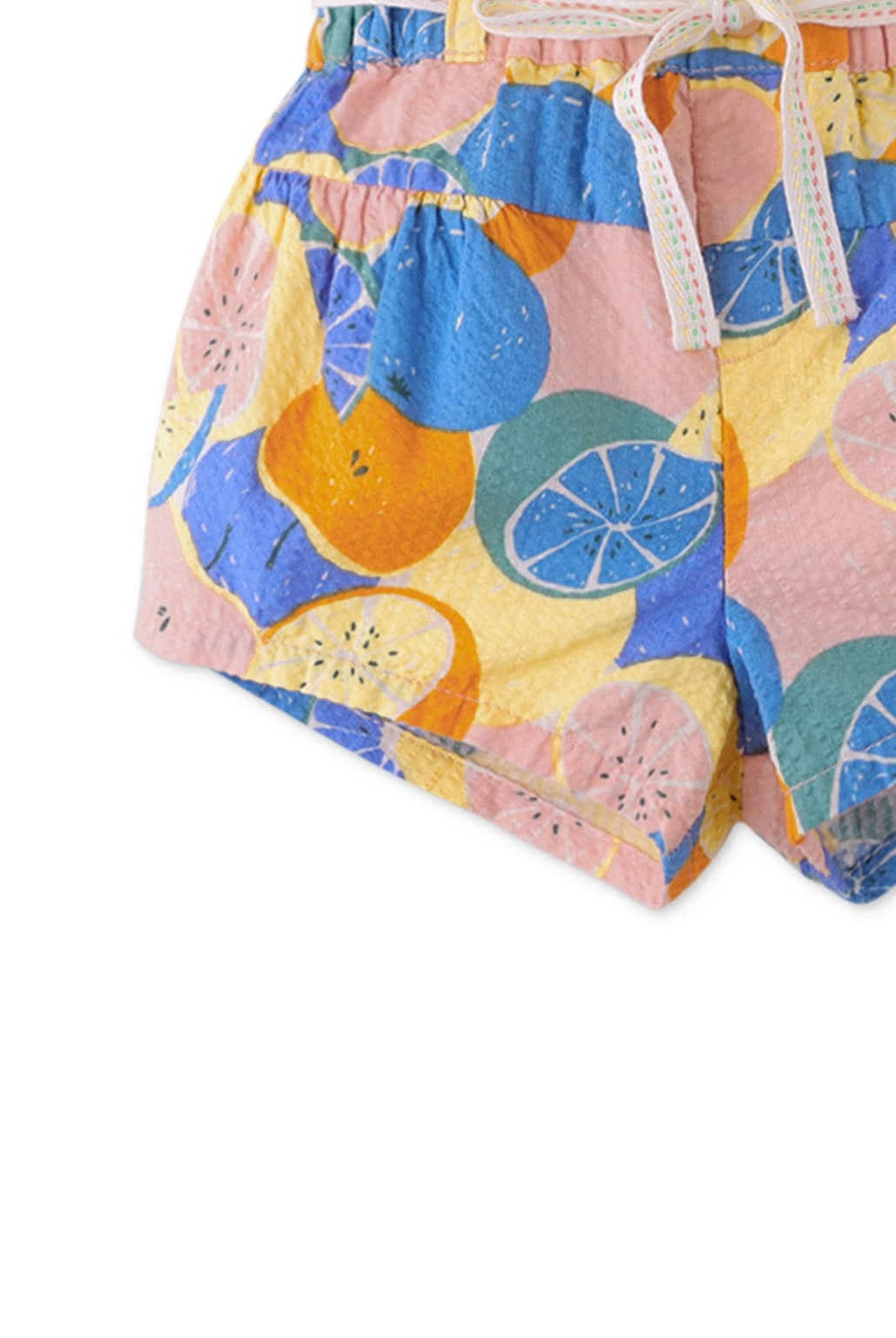 جينجرسنابس شورت بيبي بنات مزين بنمط الفاكهة