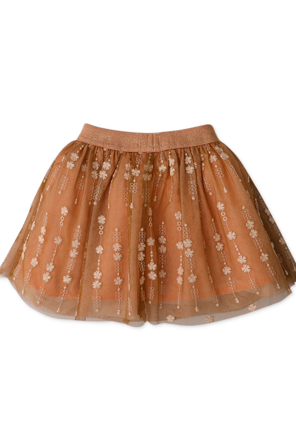 جينجرسنابس تنورة قصيرة منسوجة بناتي رضع بني