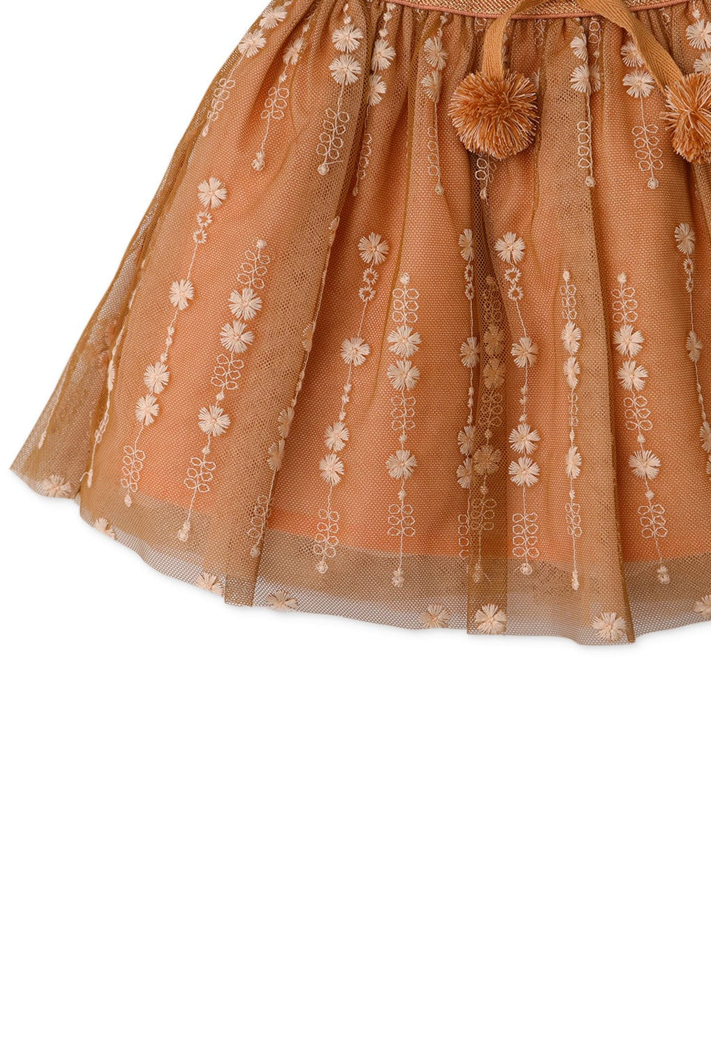 جينجرسنابس تنورة قصيرة منسوجة بناتي رضع بني