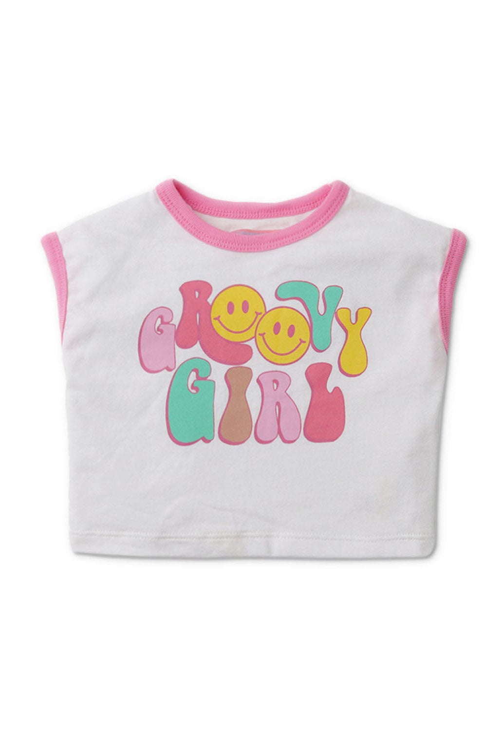 جينجرسنابس تي شيرت للفتيات الرضع بنمط كتابة أبيض