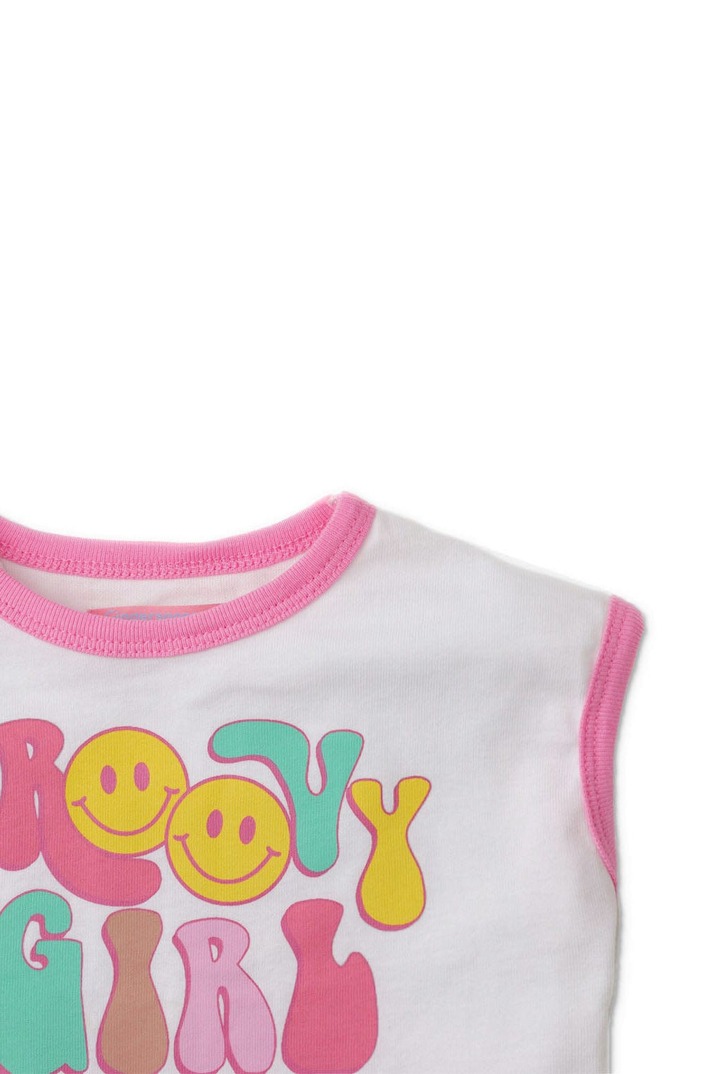 جينجرسنابس تي شيرت للفتيات الرضع بنمط كتابة أبيض