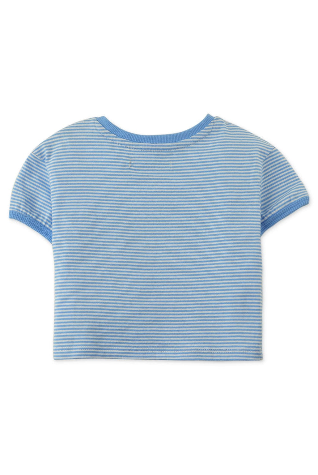 جينجرسنابس بلوزة مخططة بالعرض بيبي بناتي نص كم أزرق