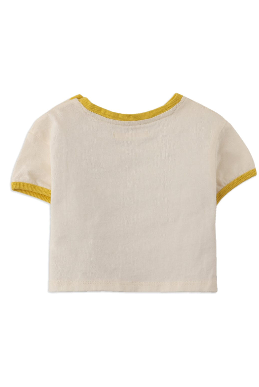 جينجرسنابس بلوزة بيبي بناتي نص كم بفاكهة أمامية أوف وايت