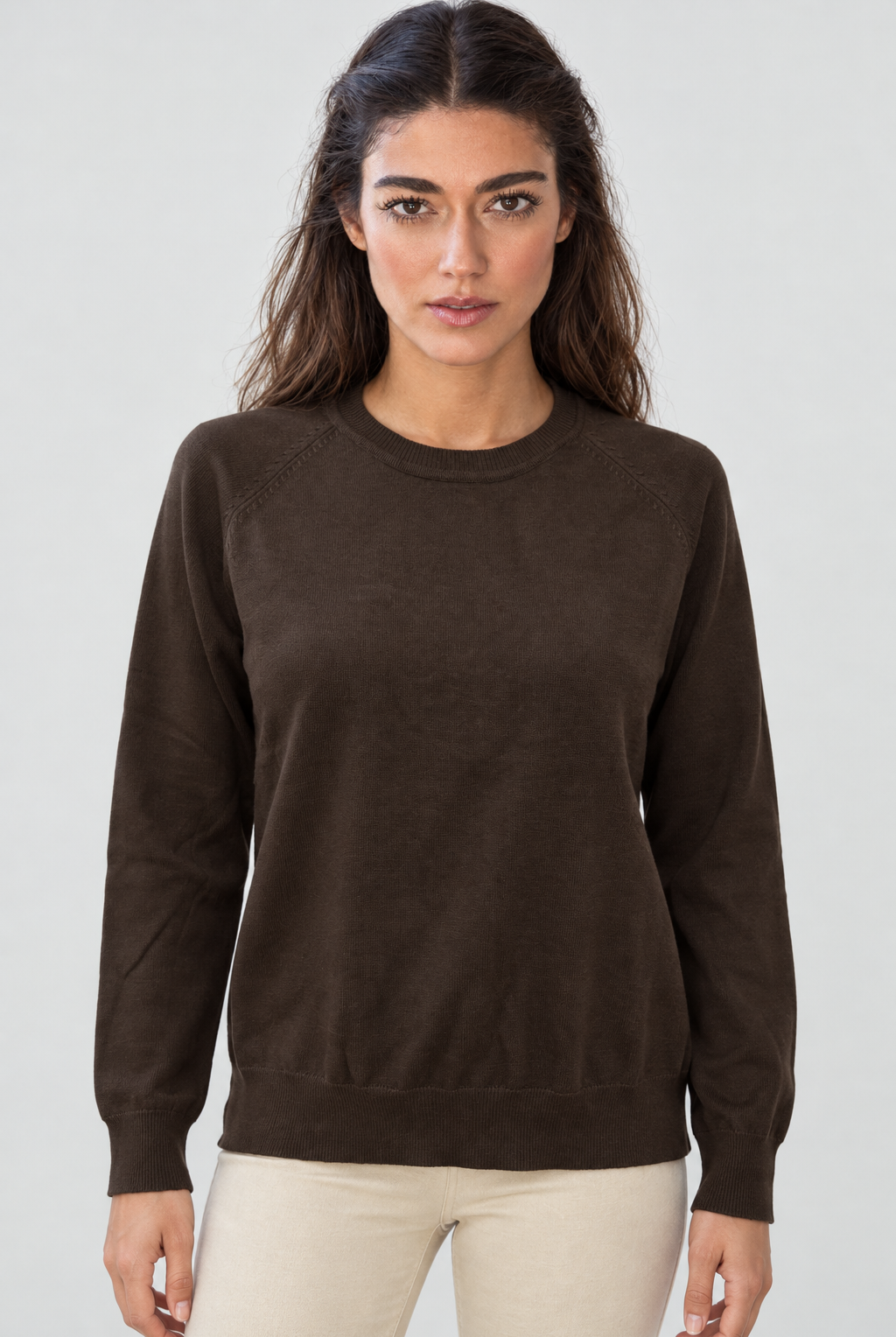 IYE823W264CDY brown, garment-focused front