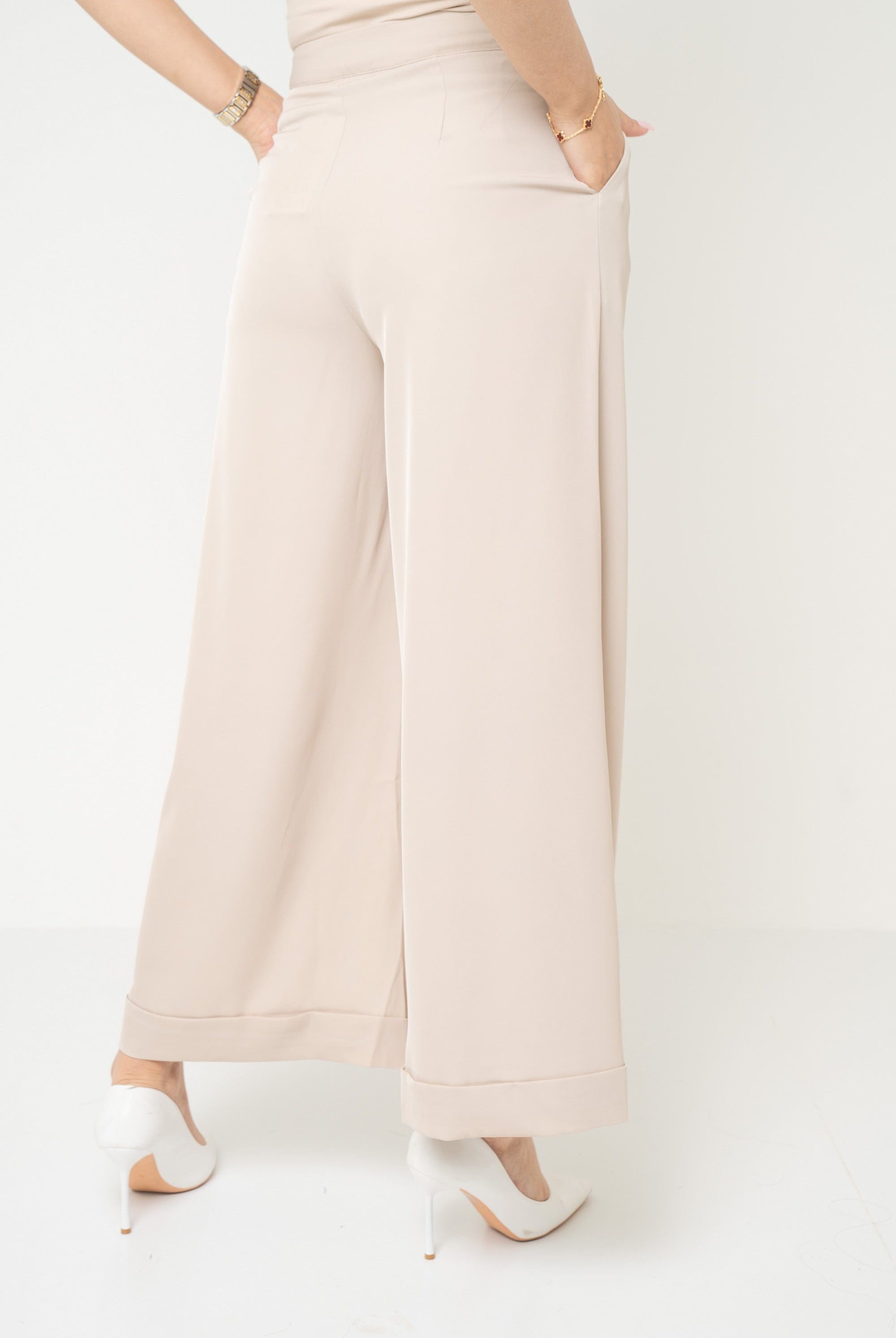 يولا بنطلون نسائي طويل كلاسيك واسع