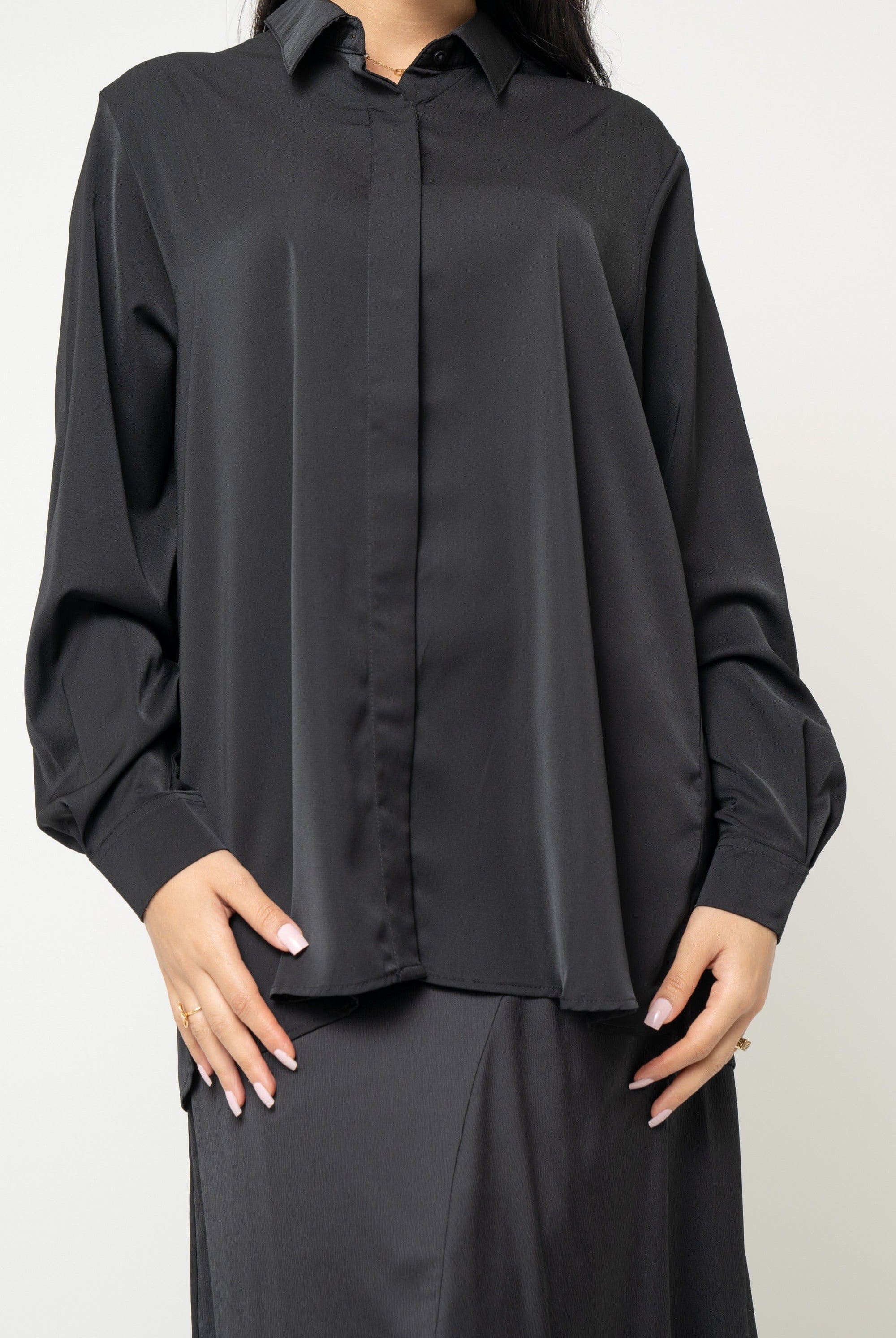 يولا بلوزة نسائية قصة قميص طويله