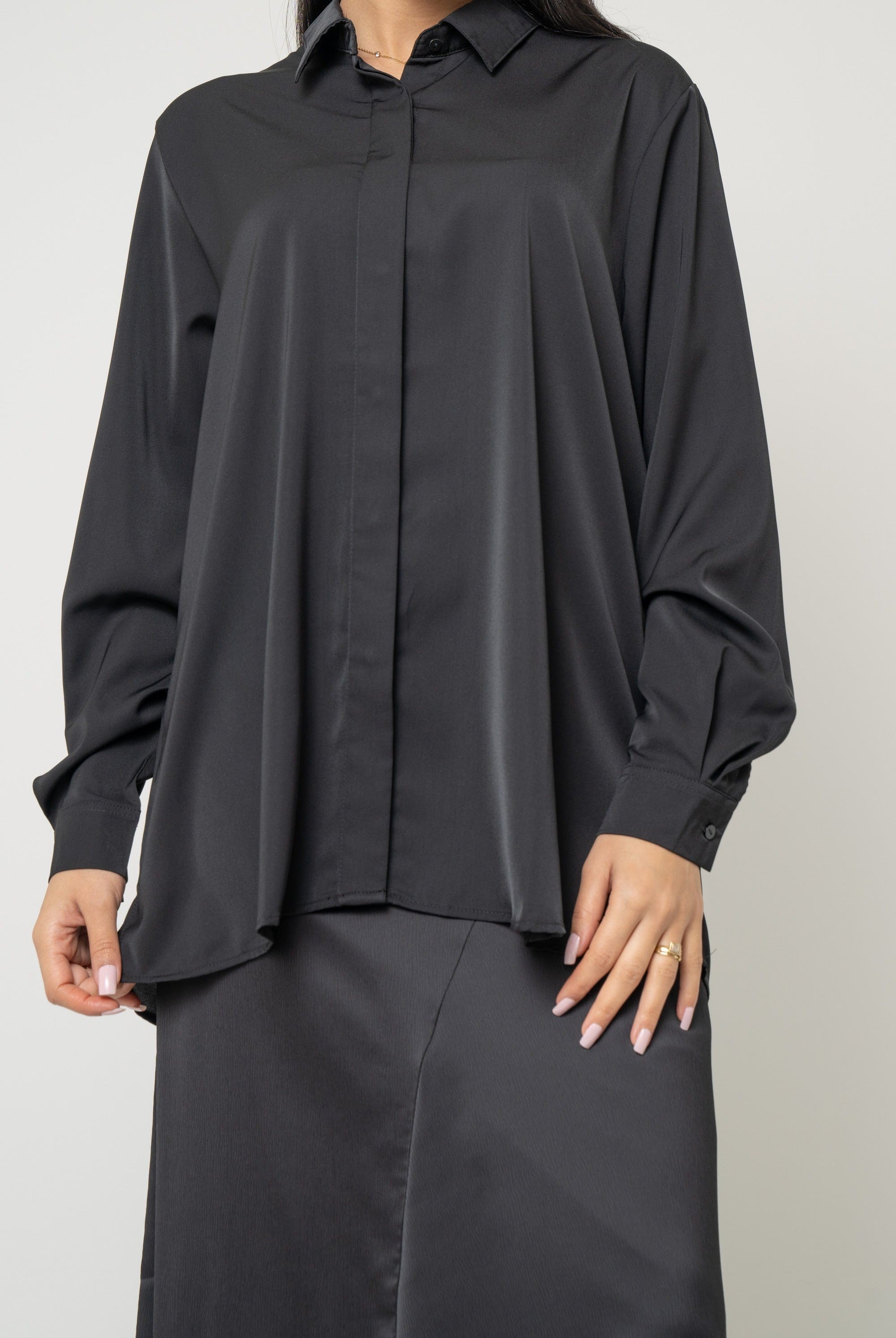 يولا بلوزة نسائية قصة قميص طويله