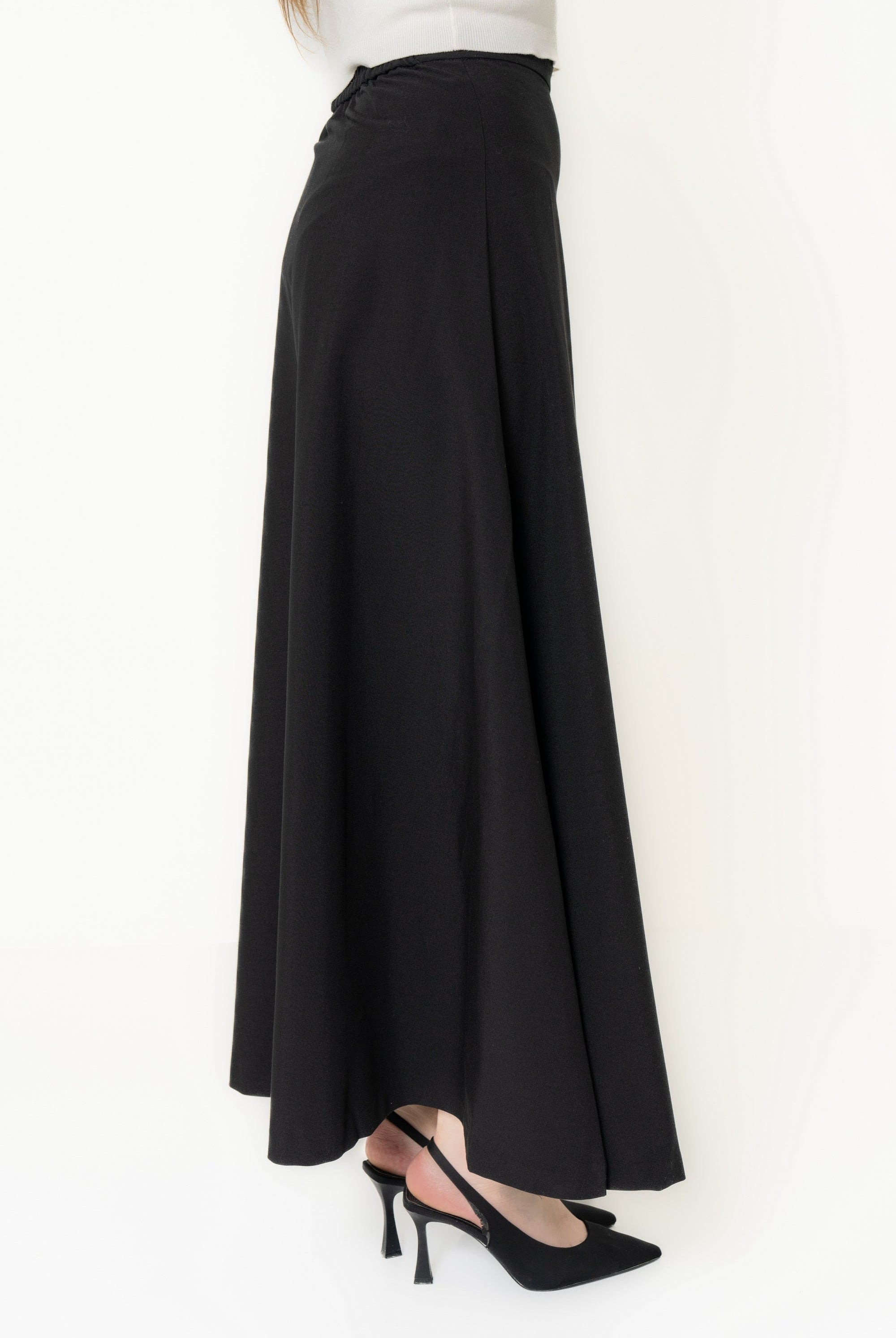 يولا تنورة نسائي ساده طويلة واسعه