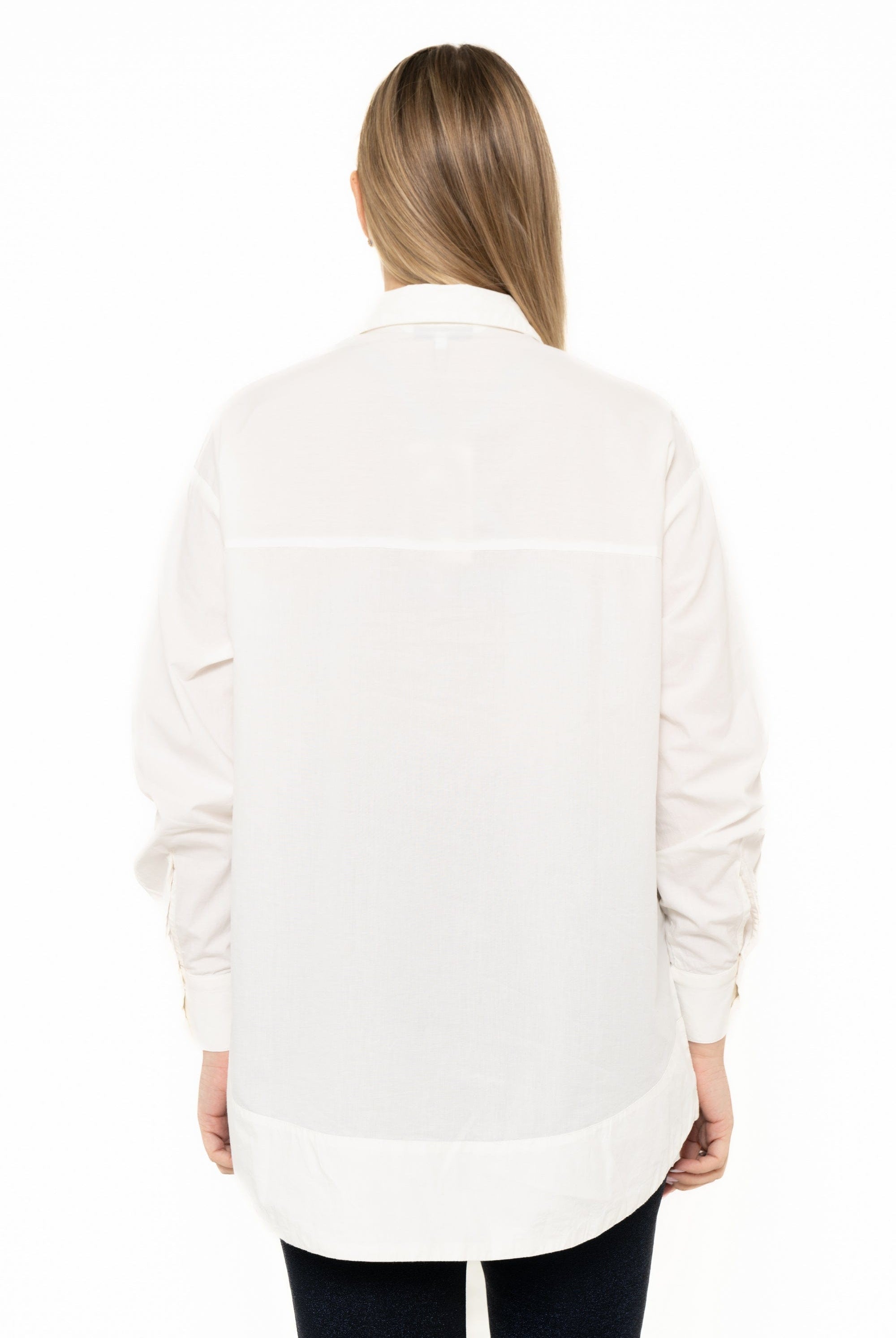 يولا بلوزة نسائية بياقة وأزرار أمامية على شكل قميص بأكمام طويلة