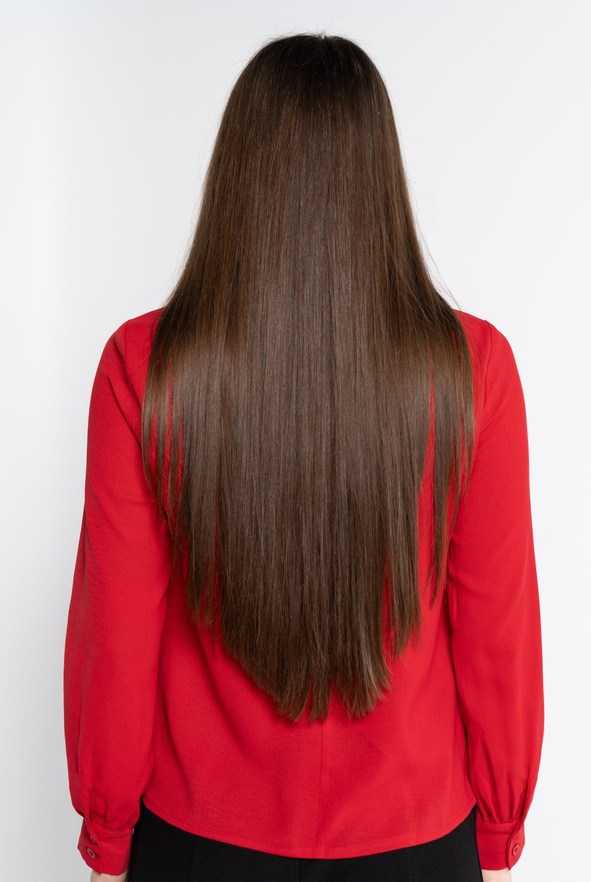 نتشي بلوزة بأكمام طويلة سادة بياقة مكشكشة مطرزة نسائي