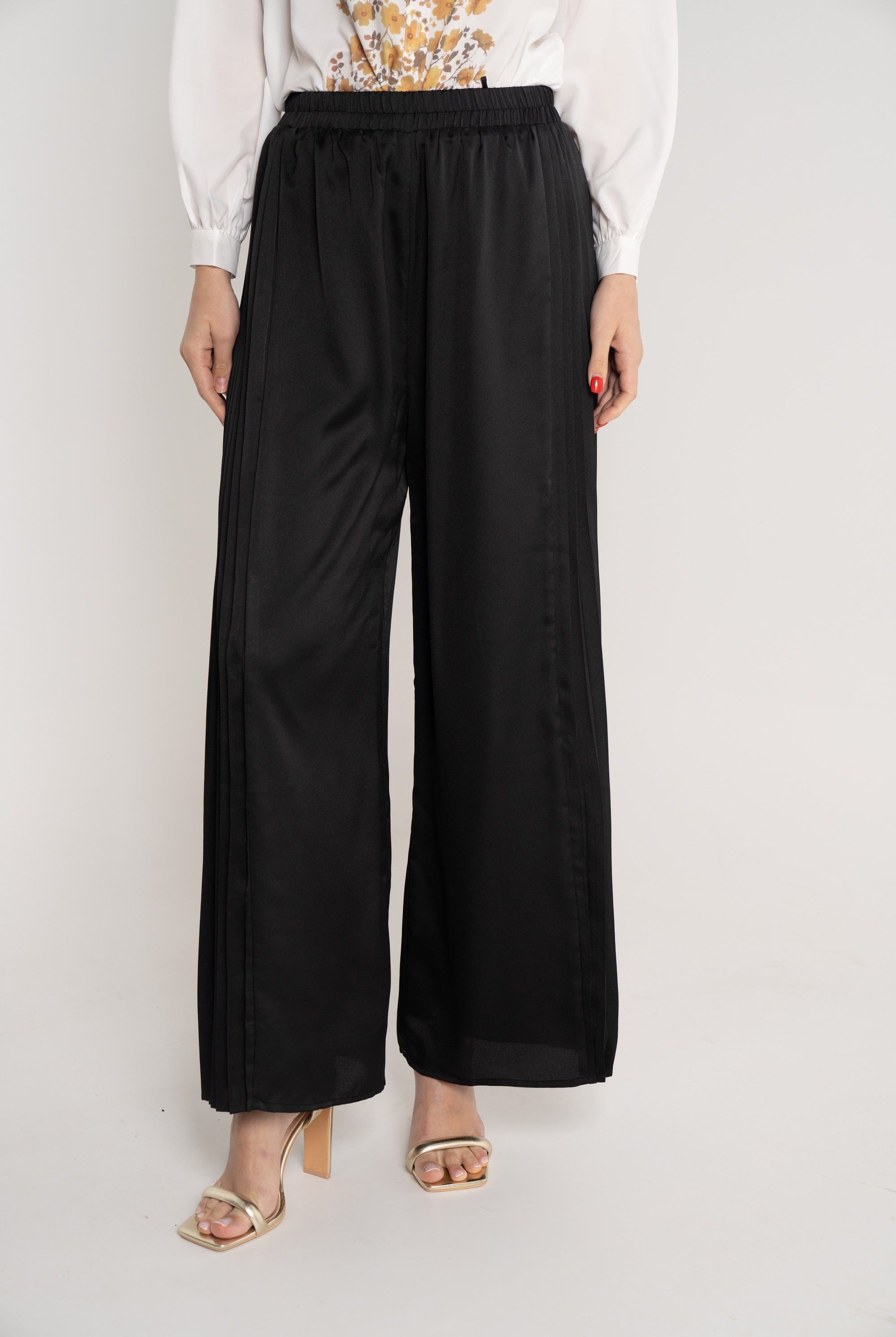 نتشي سروال طويل ناعم فضفاض