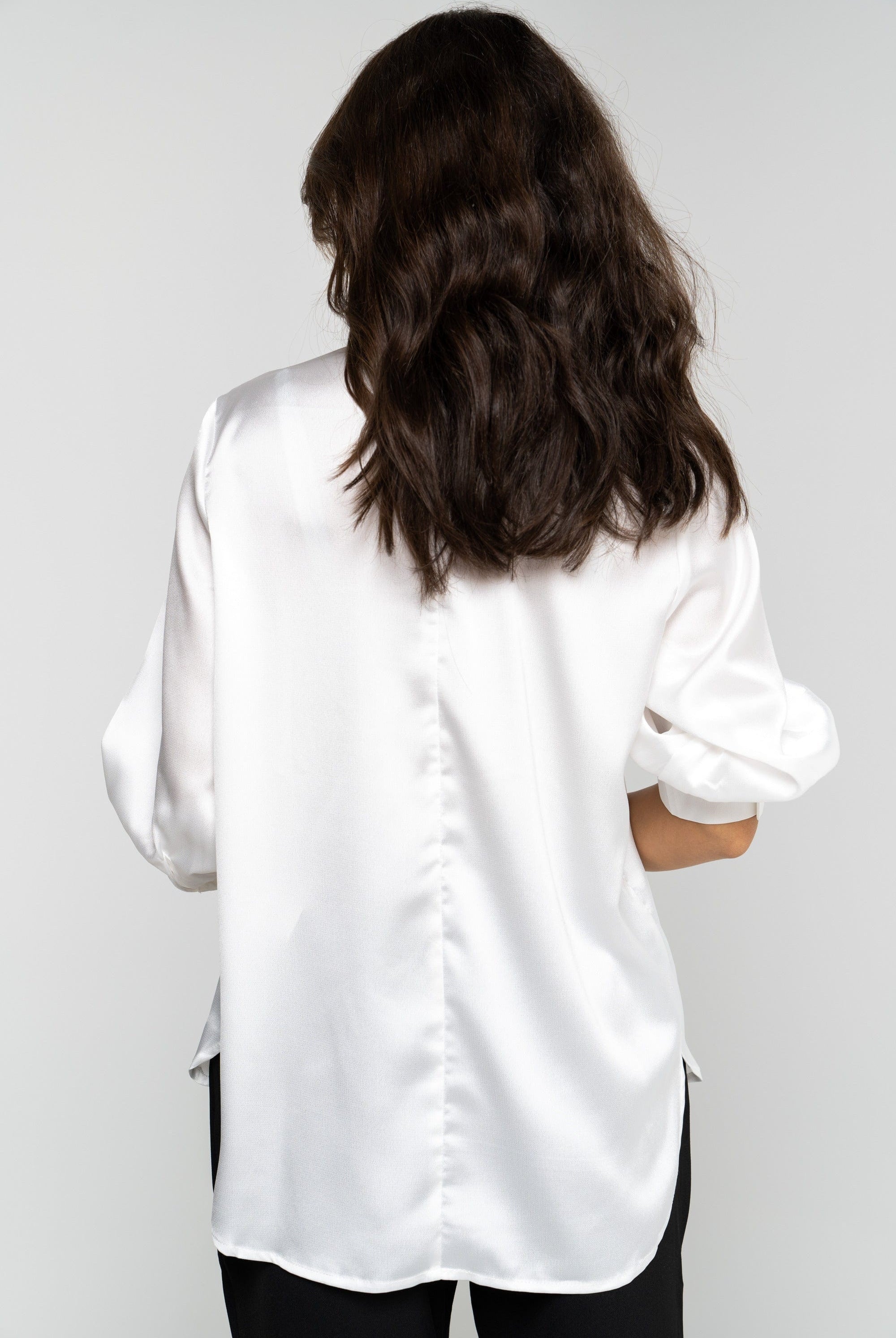 نتشي بلوزة بأكمام 3/4 ناعمة سادة أوف وايت