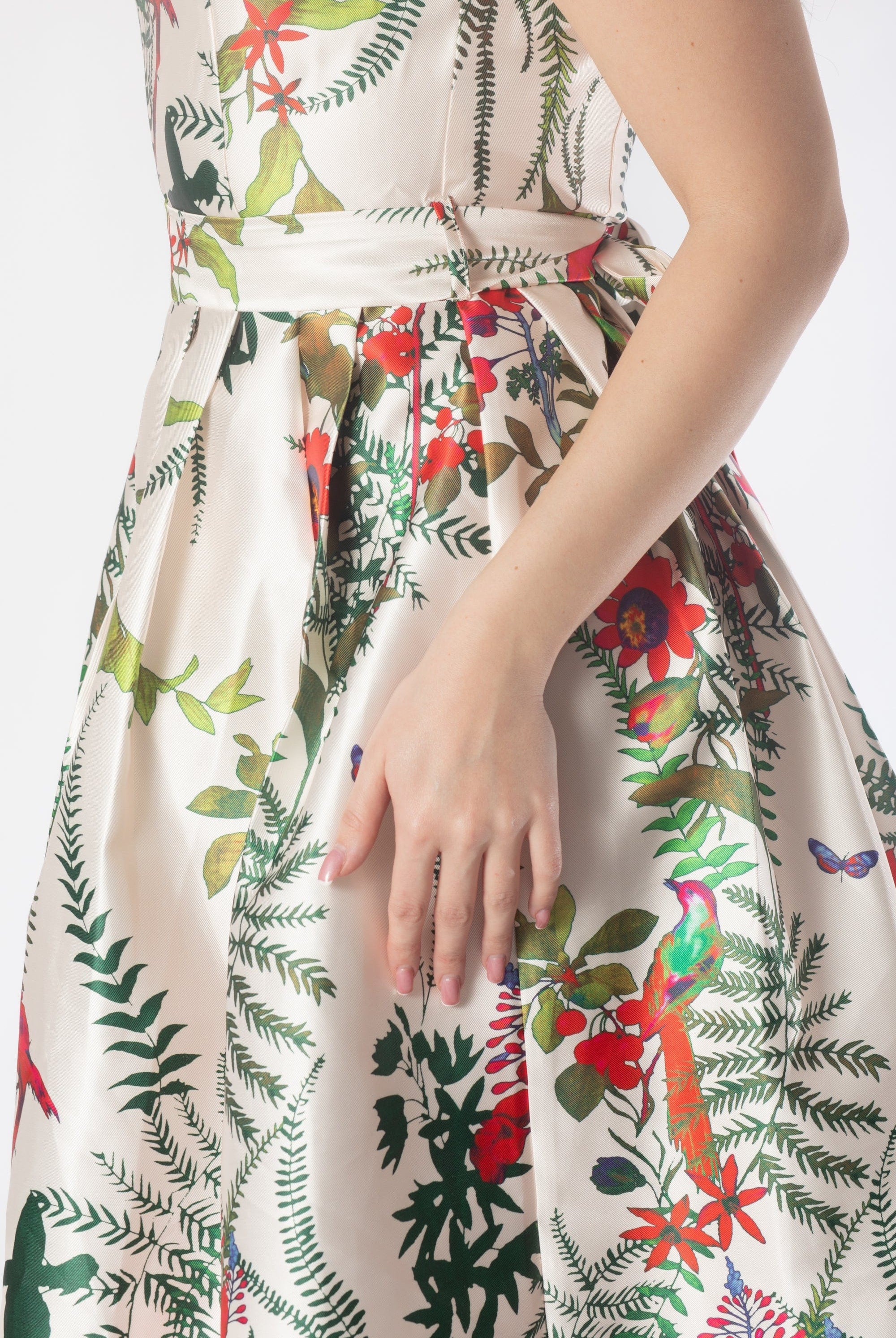 فستان ميدي مورد كت مخصر نسائي