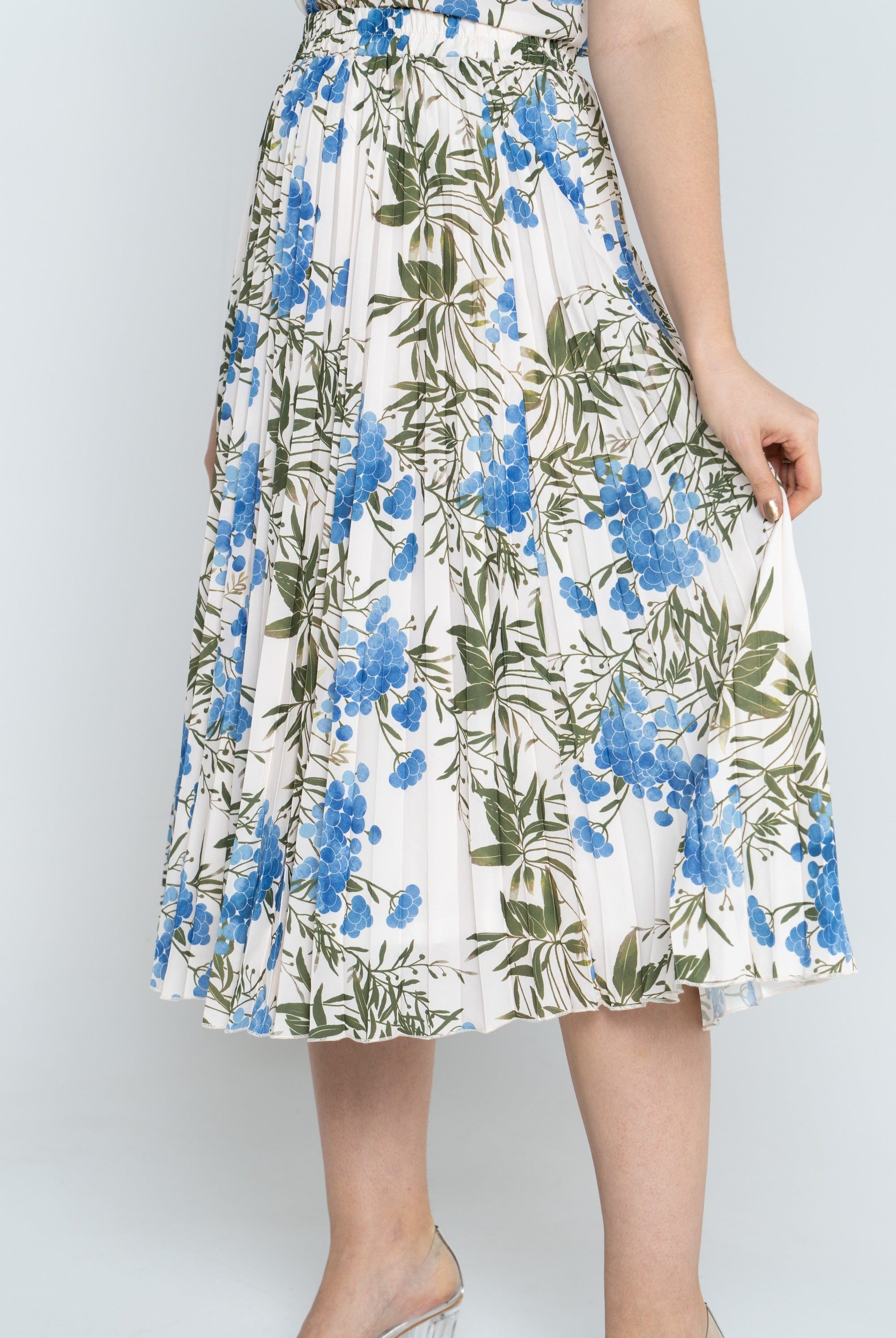 نتشي تنورة ميدي مشجرة