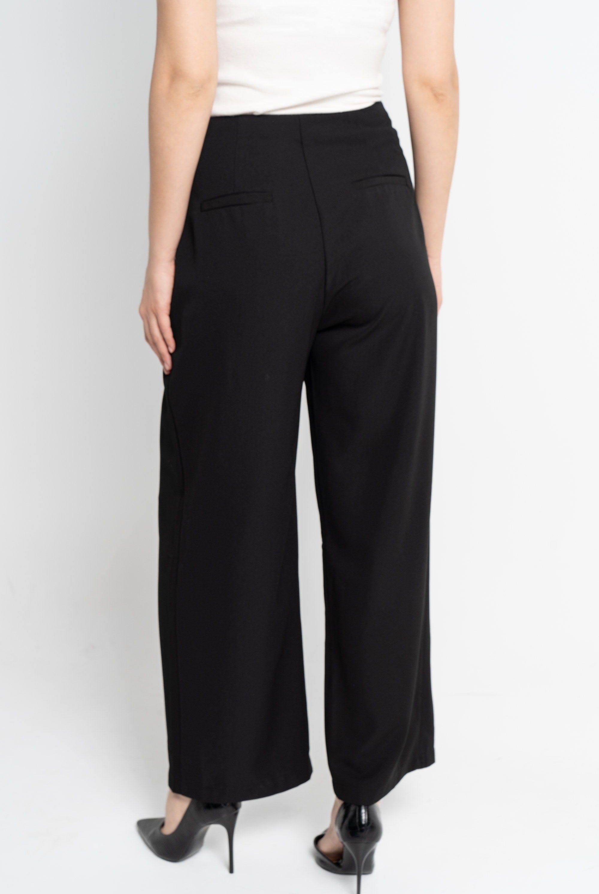 نتشي بنطلون طويل رسمي نسائي أسود