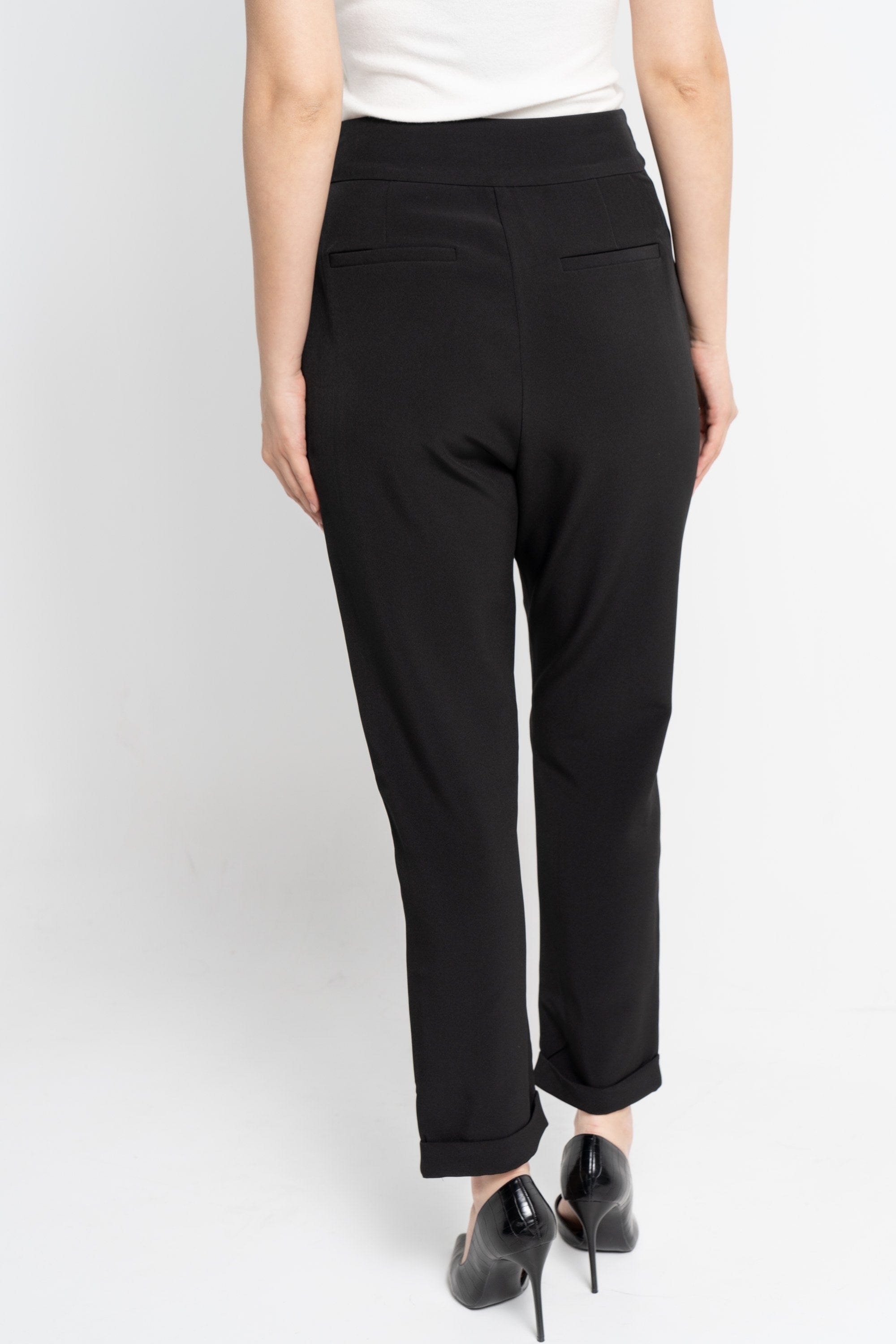 نتشي بنطلون طويل سادة بتوكة لامعة نسائي