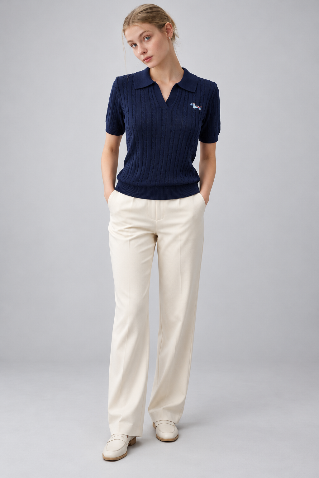 Full front on Temmy - LIV0343AGI Navy