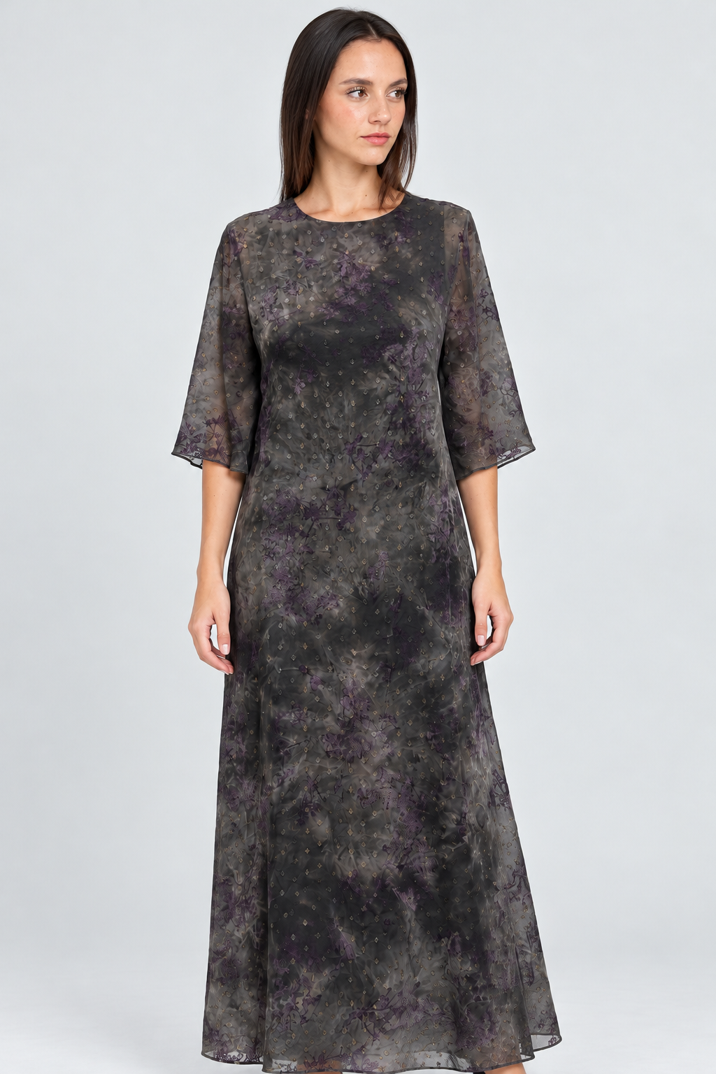 LV0946S261TO purple-gray garment detail on Liza