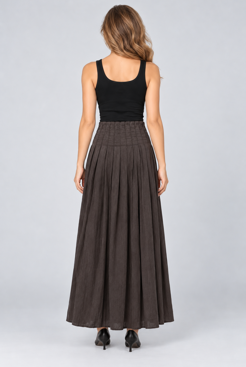 LV1111S263AN brown skirt back view