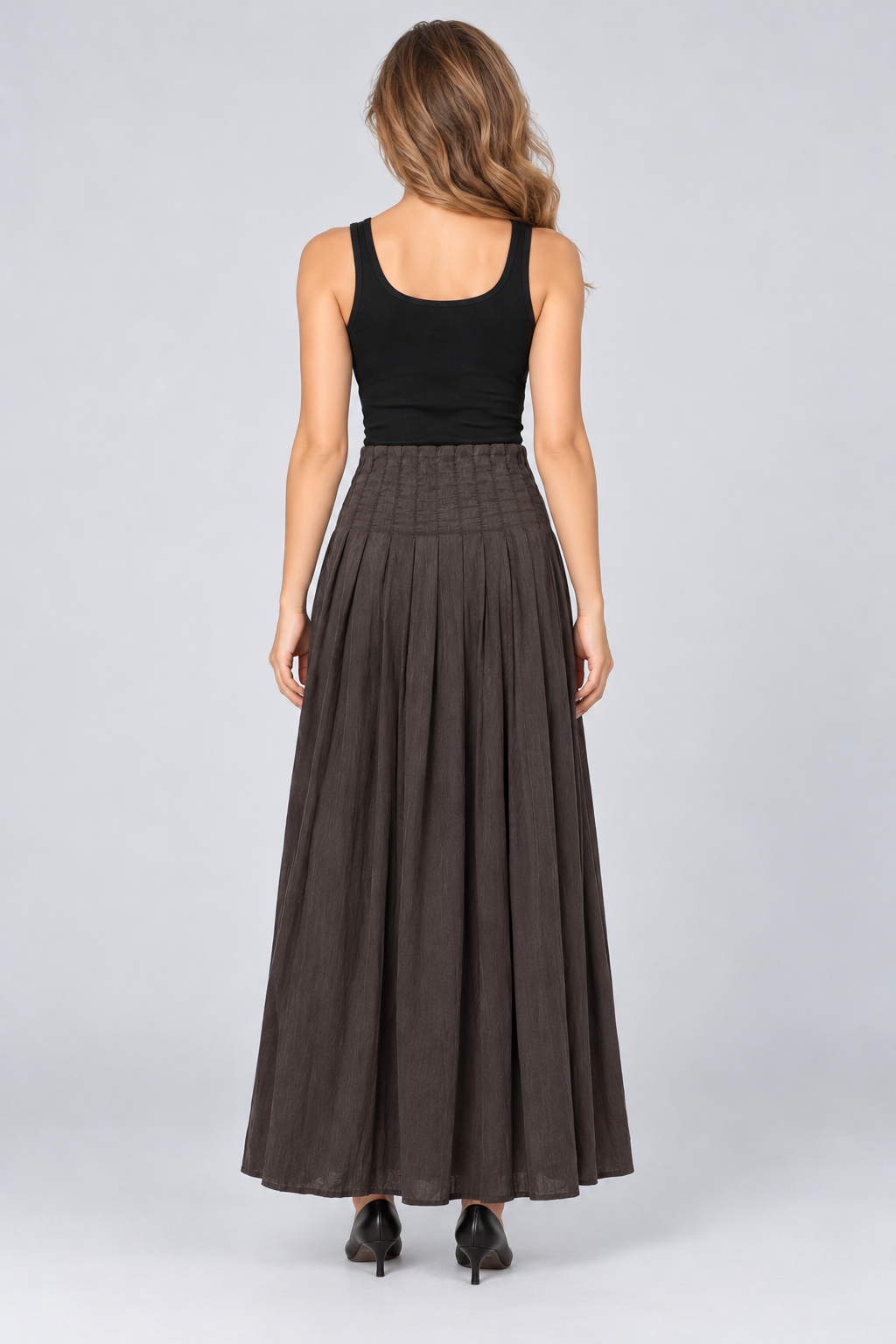 LV1111S263AN brown skirt back view