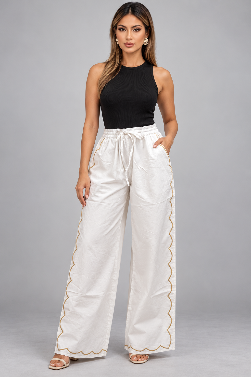 Garment detail on Beatriz - LV1333262KO White