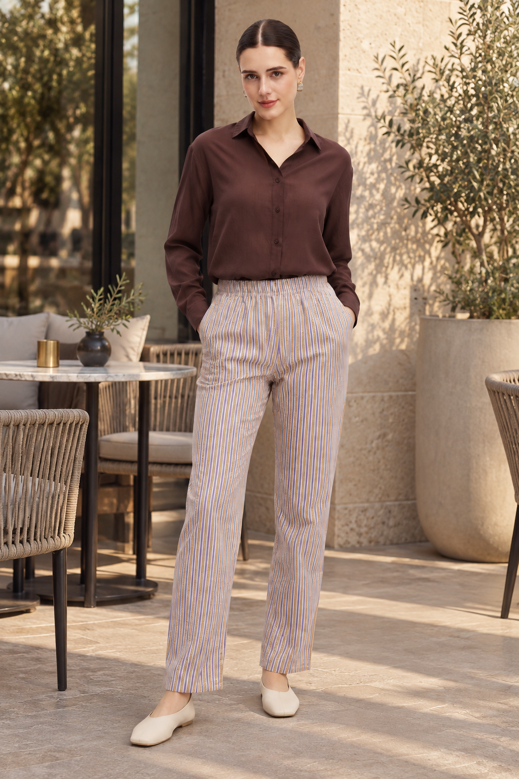 MA0636S262CM lavender lifestyle - model Hanna