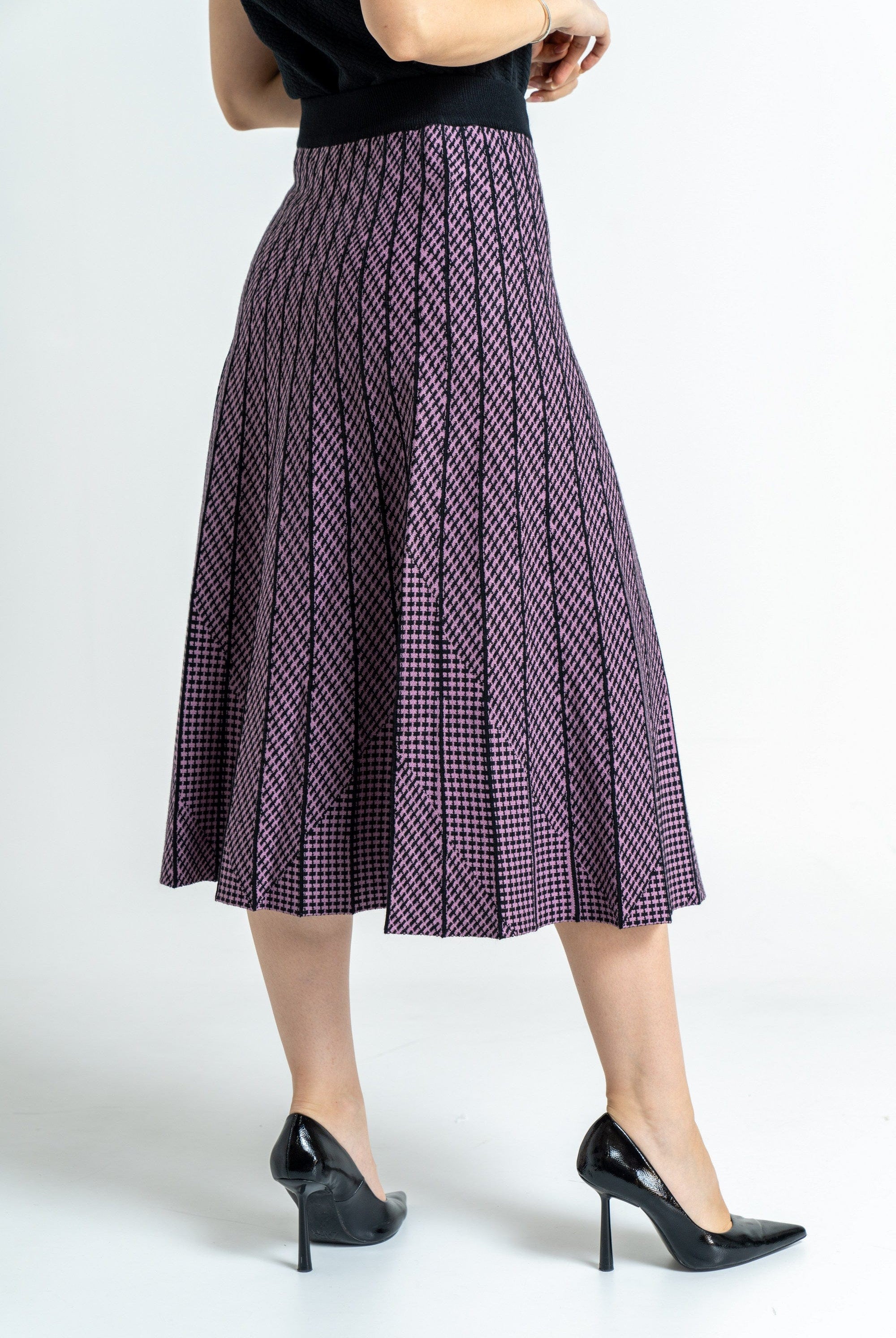 ميكا تنورة ميدي نسائية منسوجة