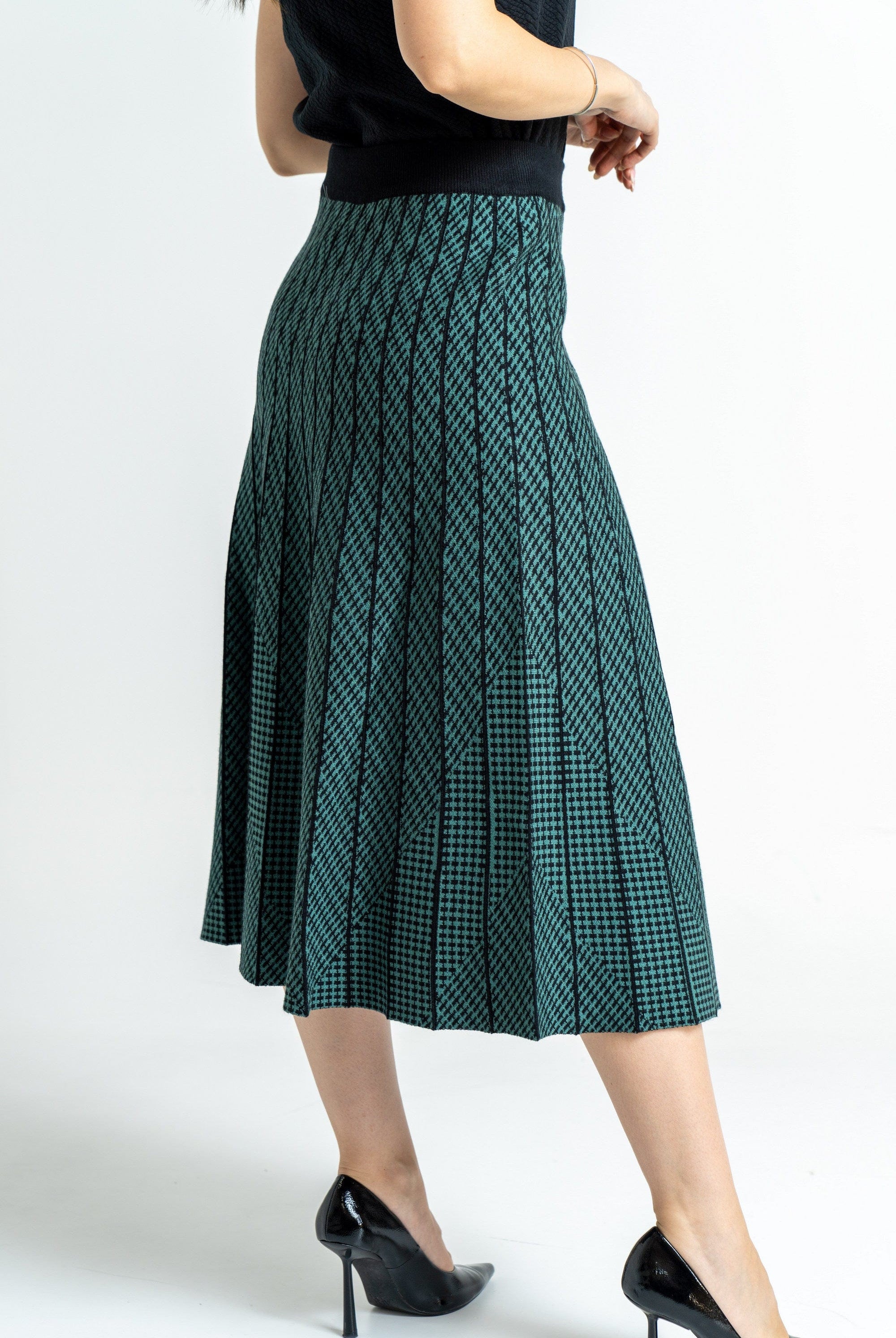 ميكا تنورة ميدي نسائية منسوجة