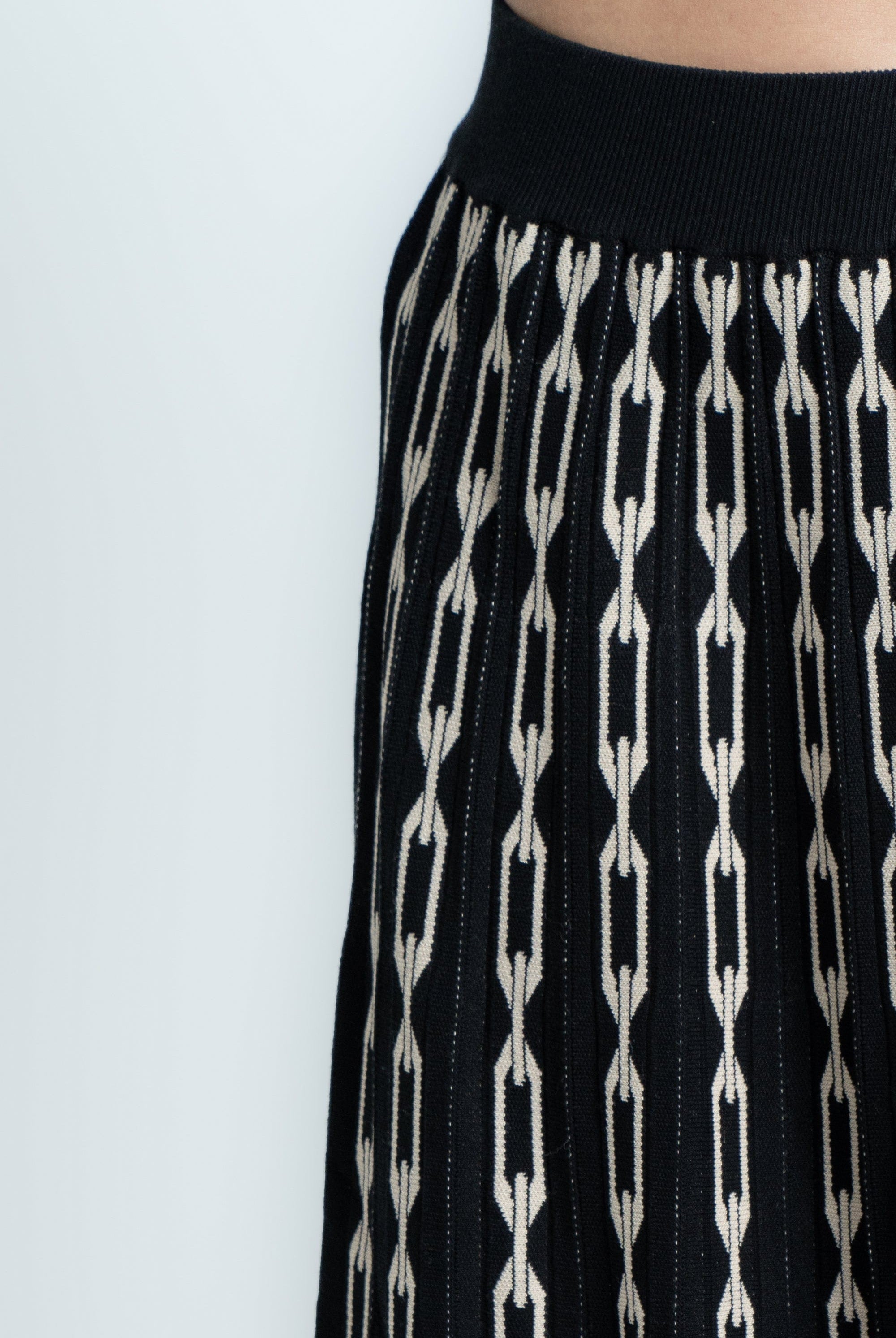 ميكا تنورة ميدي منقوش بالطول نسائي