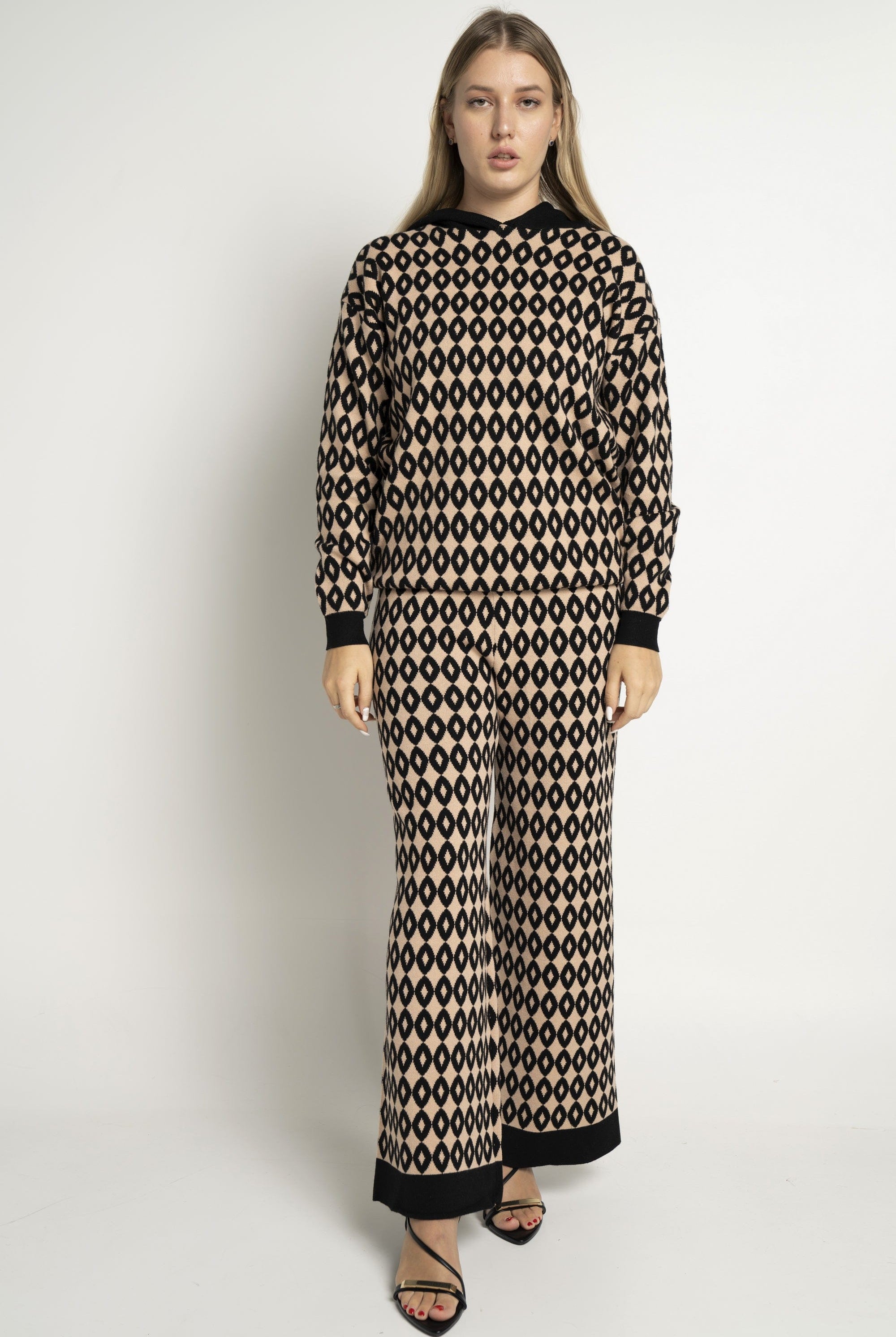 ميكا بنطلون طويل نسائي منسوج مطبوع