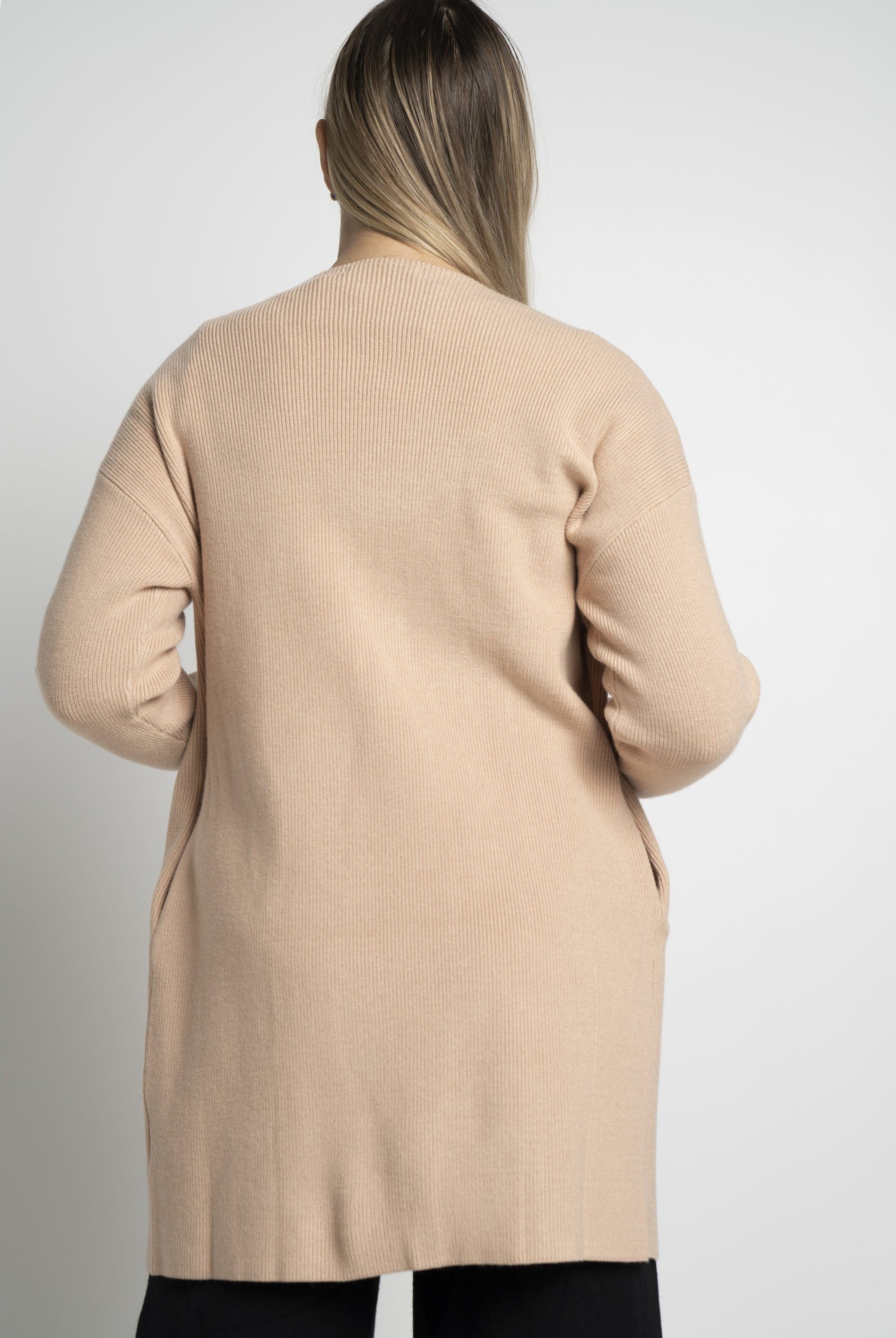 ميكا كارديجان بأكمام طويلة منسوج