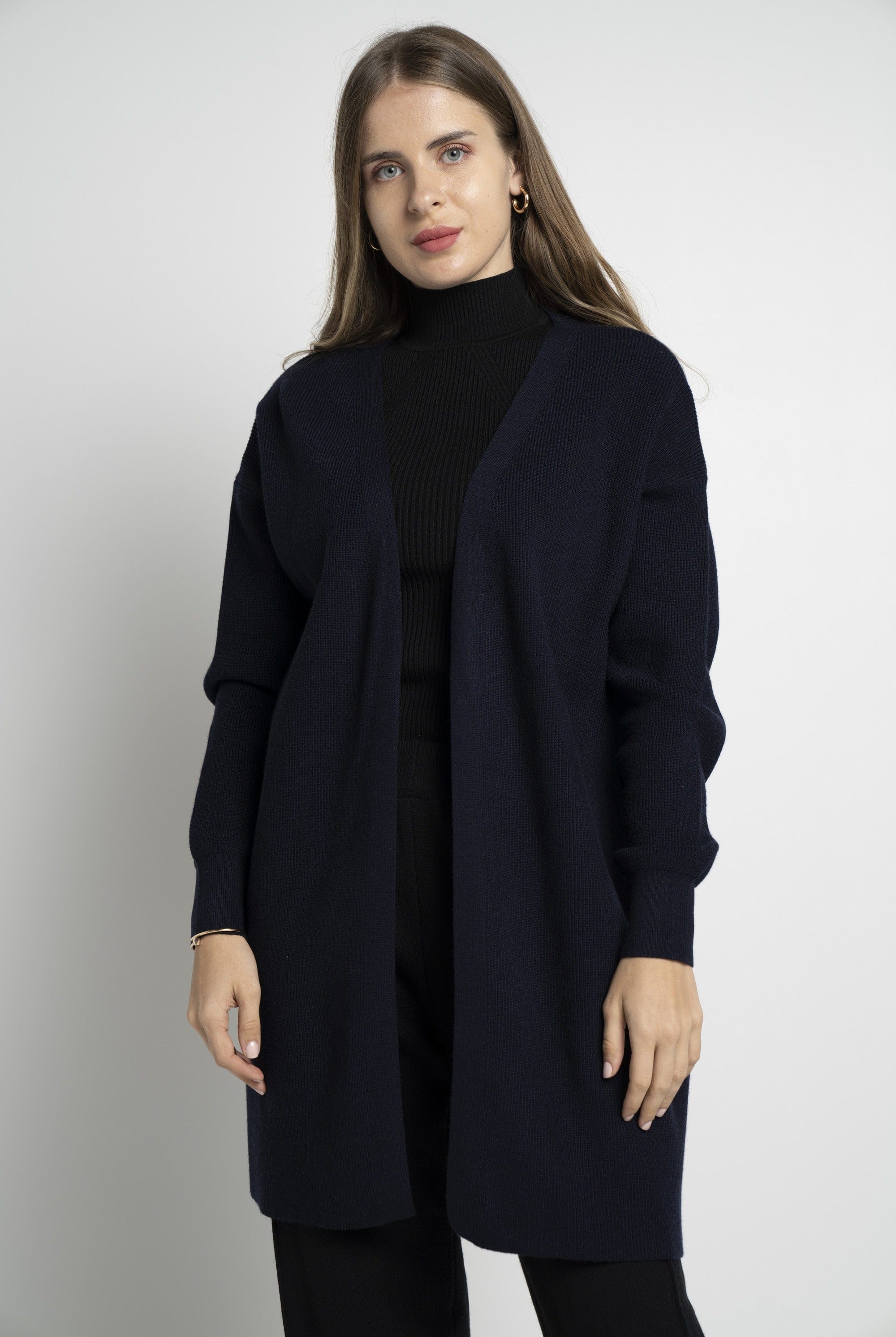 ميكا كارديجان بأكمام طويلة منسوج