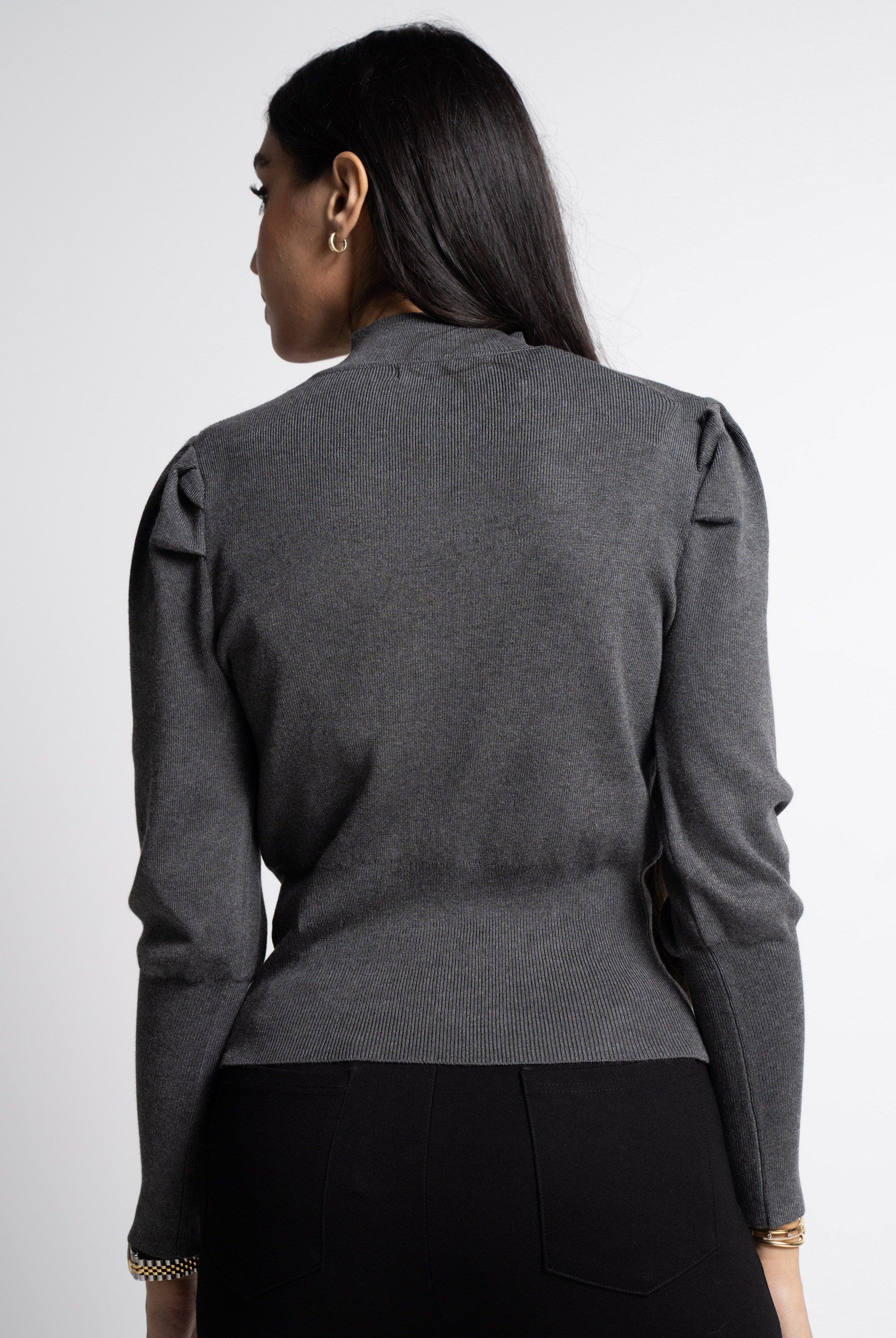 ميكا بلوفر بيزك سادة كم طويل نسائي