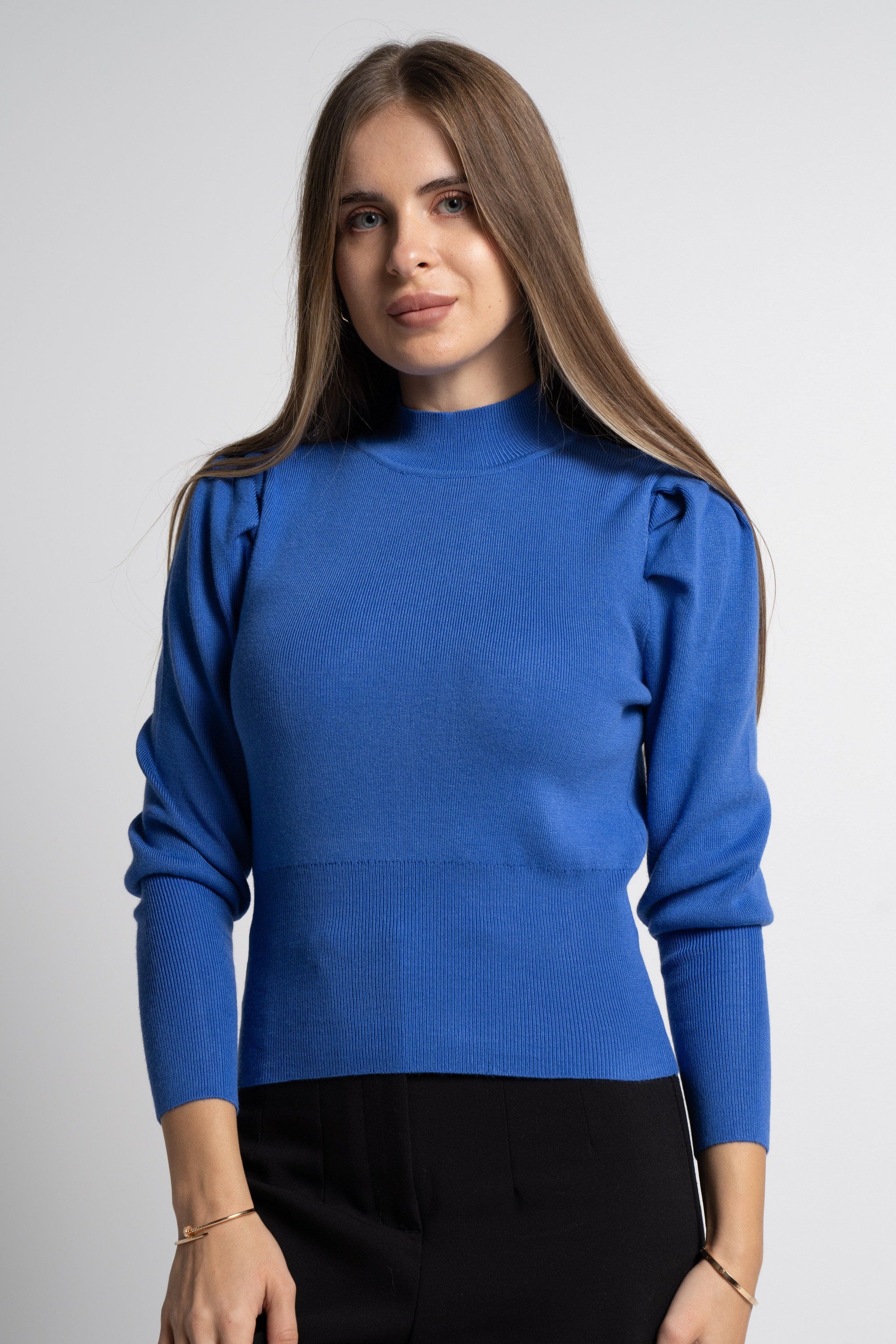 ميكا بلوفر بيزك سادة كم طويل نسائي