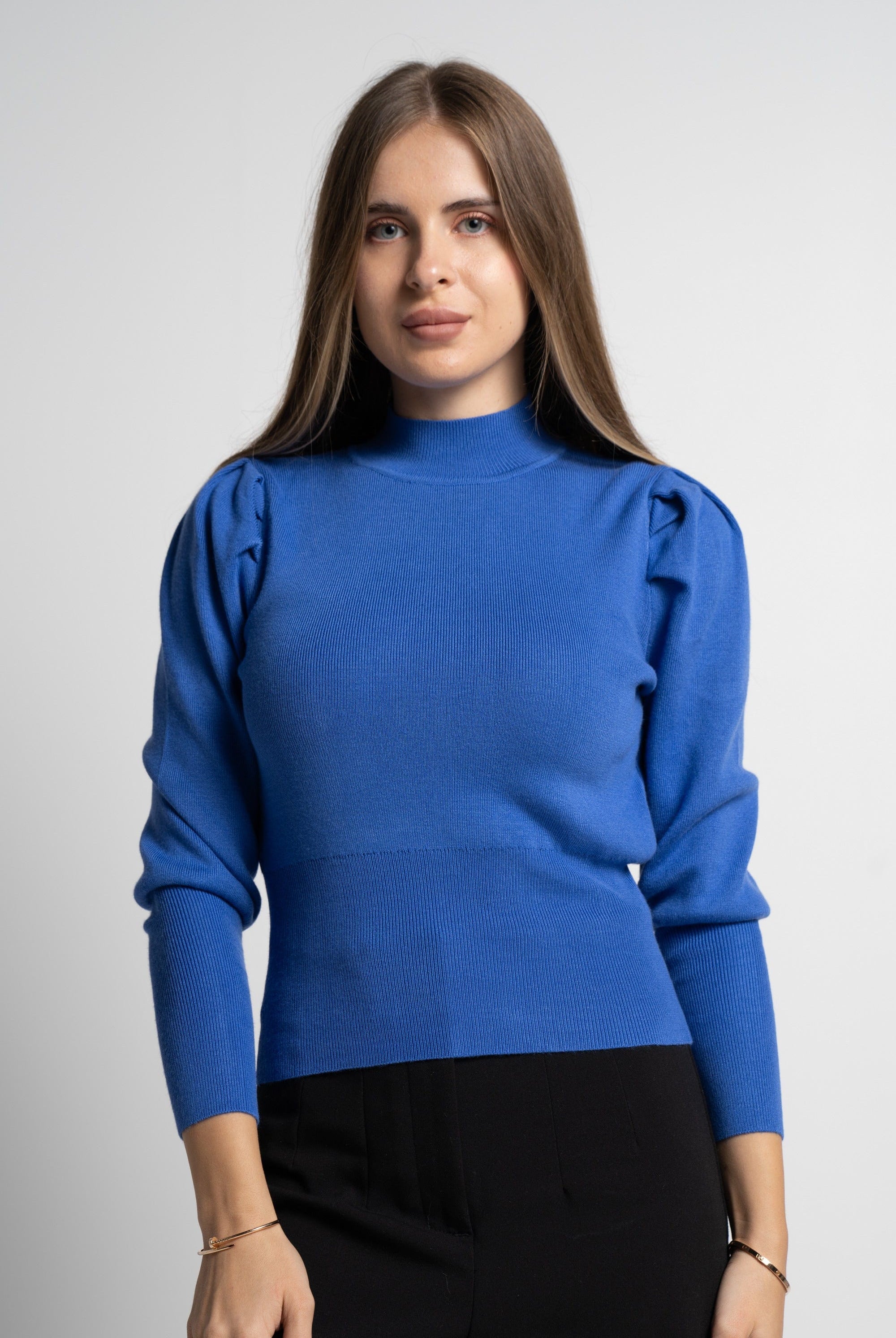 ميكا بلوفر بيزك سادة كم طويل نسائي