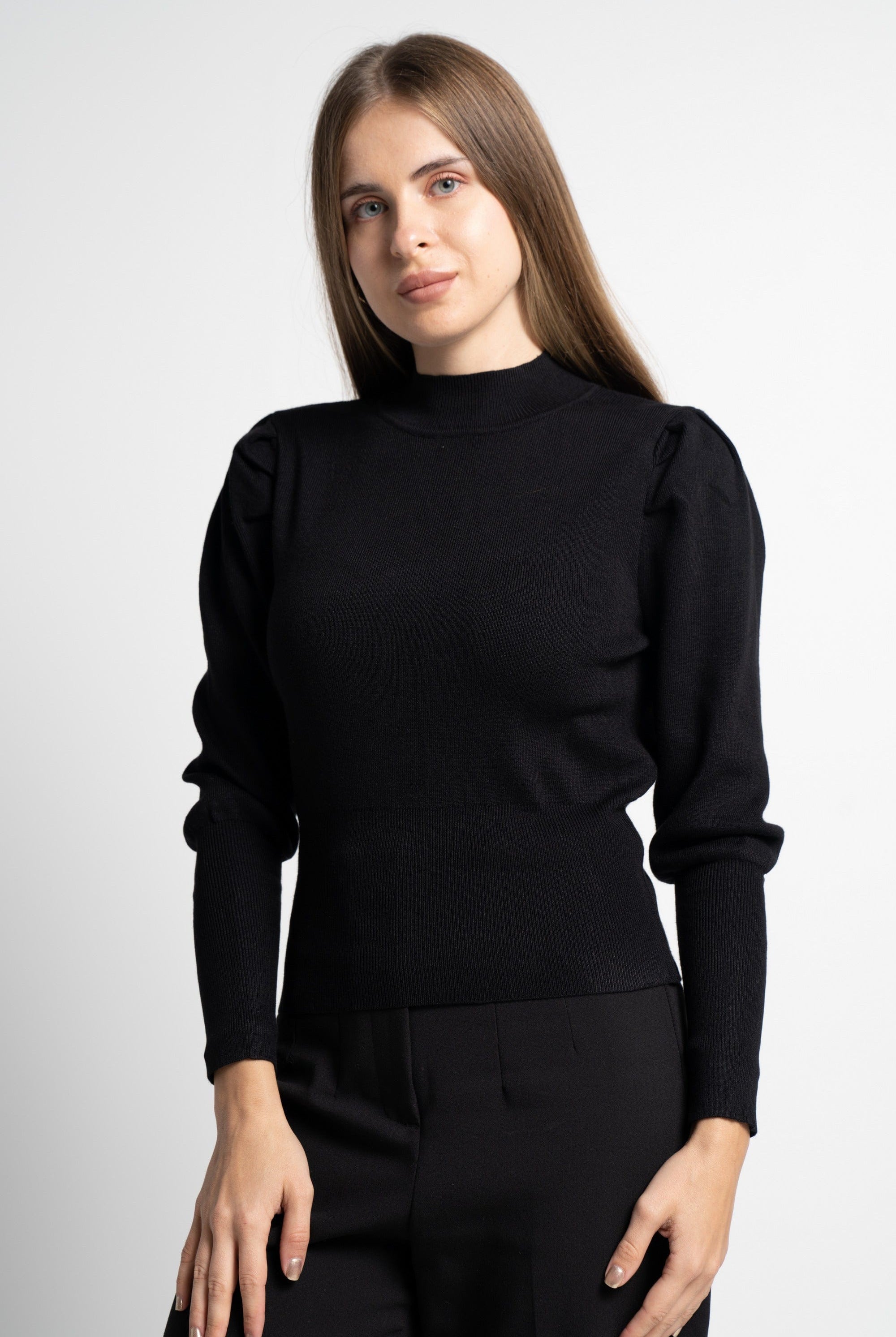 ميكا بلوفر بيزك سادة كم طويل نسائي