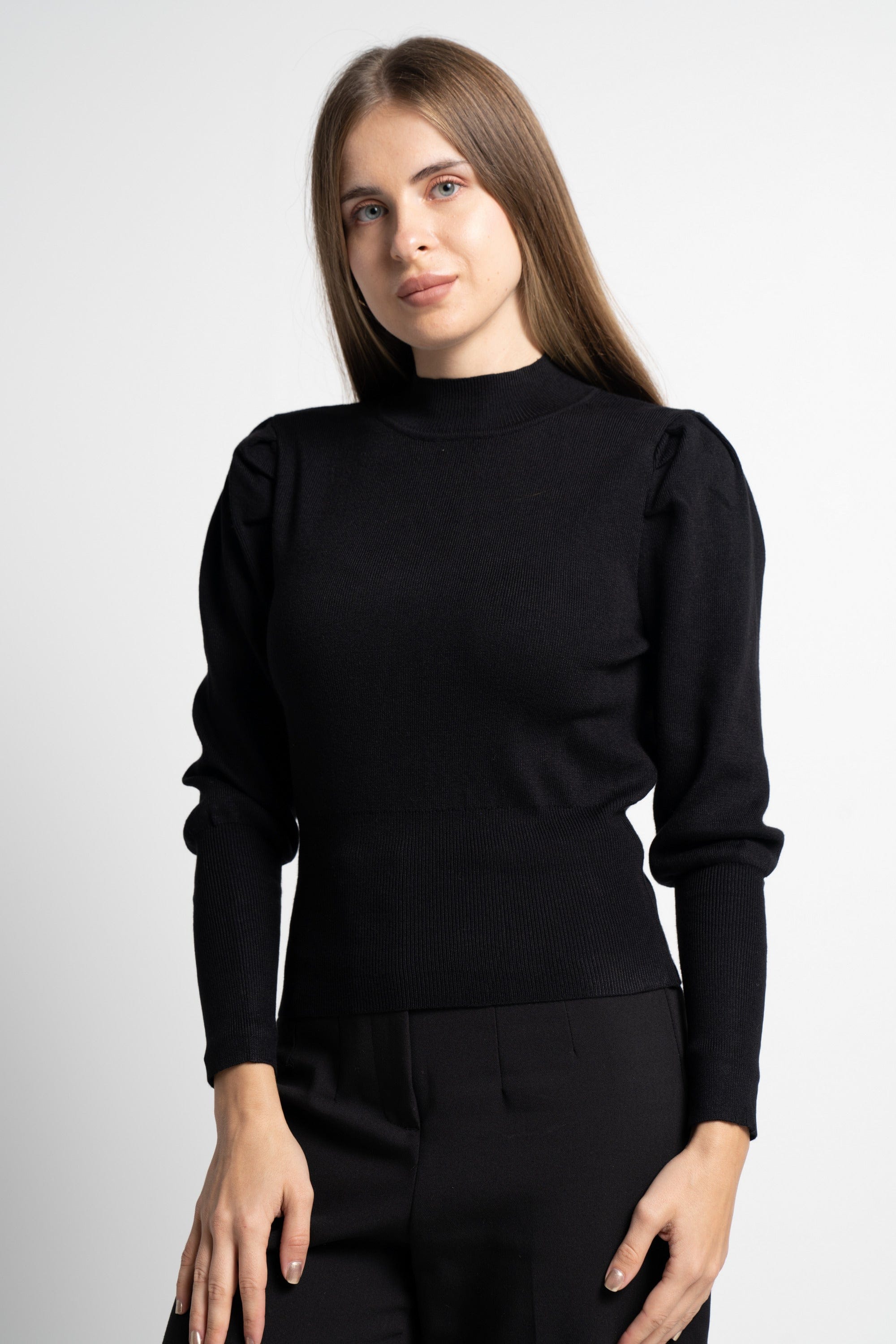 ميكا بلوفر بيزك سادة كم طويل نسائي