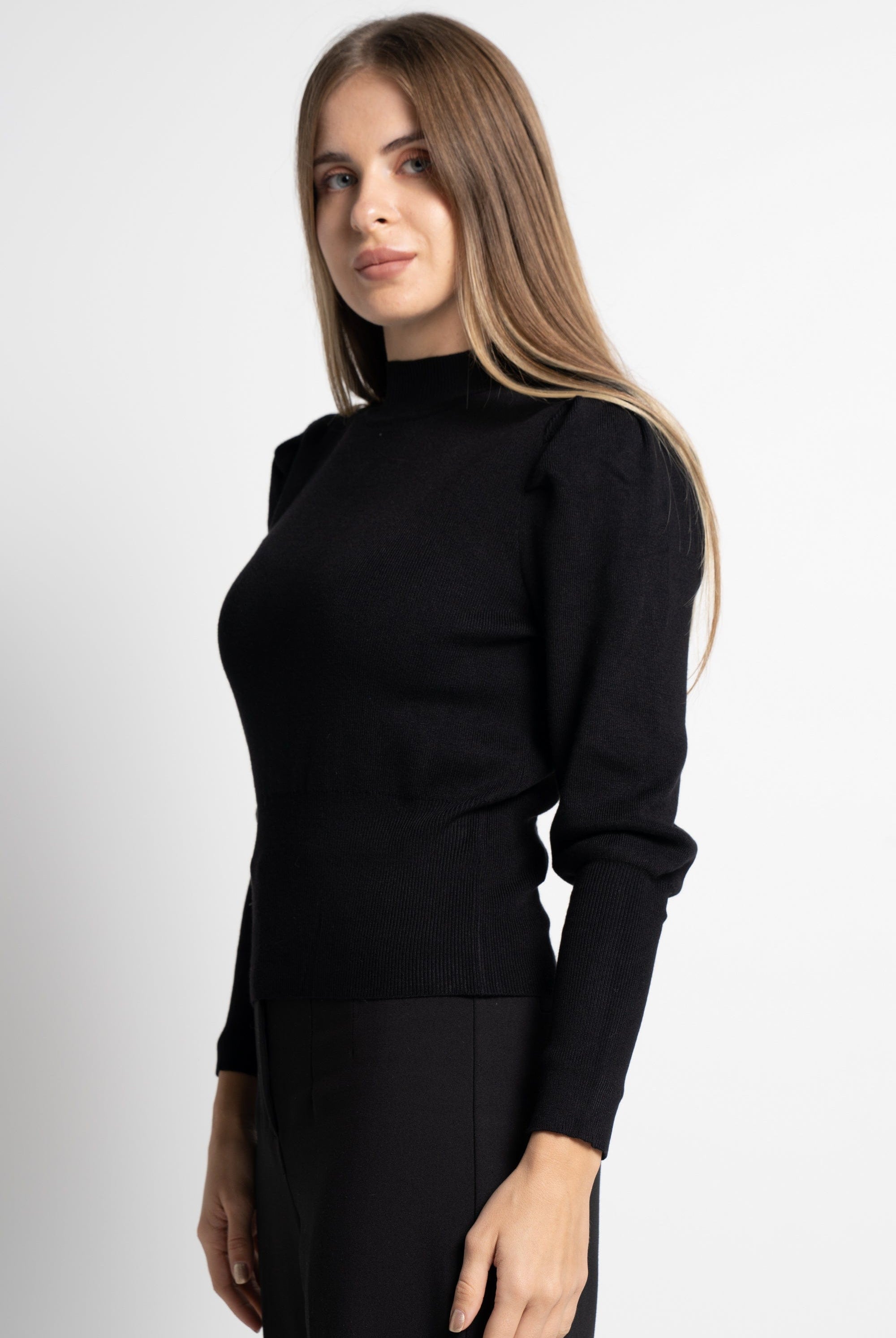 ميكا بلوفر بيزك سادة كم طويل نسائي