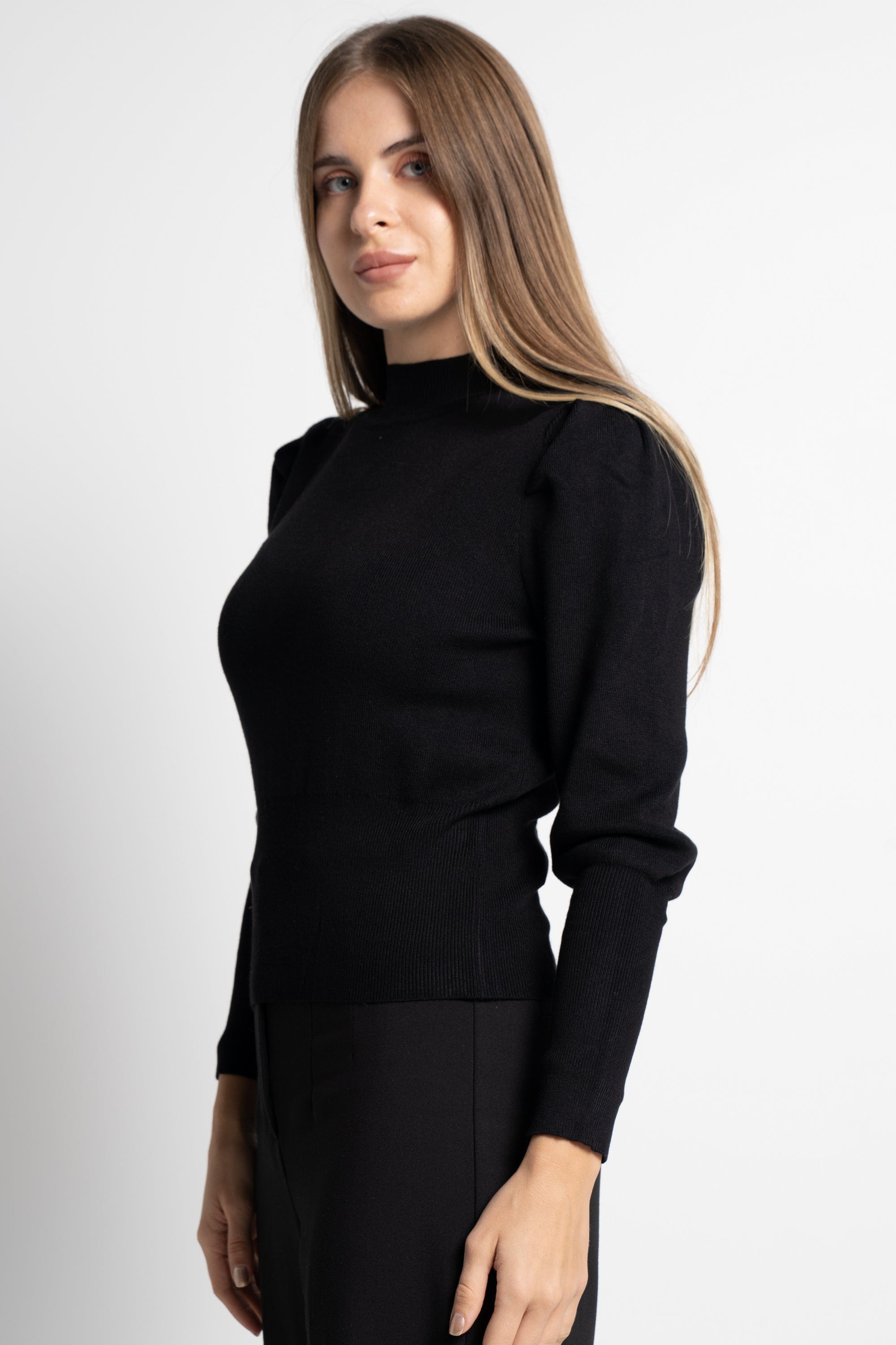 ميكا بلوفر بيزك سادة كم طويل نسائي