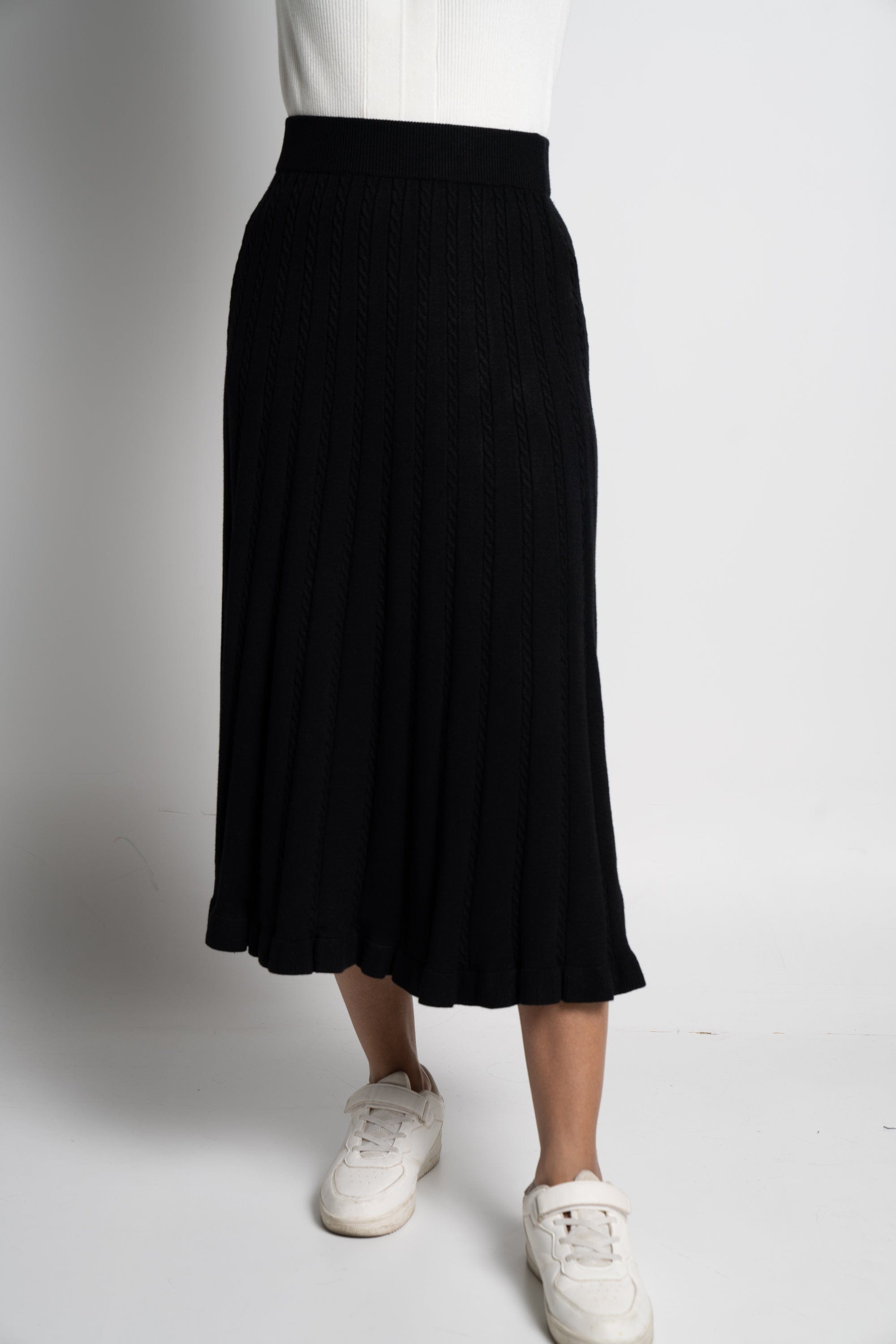 ميكا تنورة ميدي هاي ويست سادة نسائى