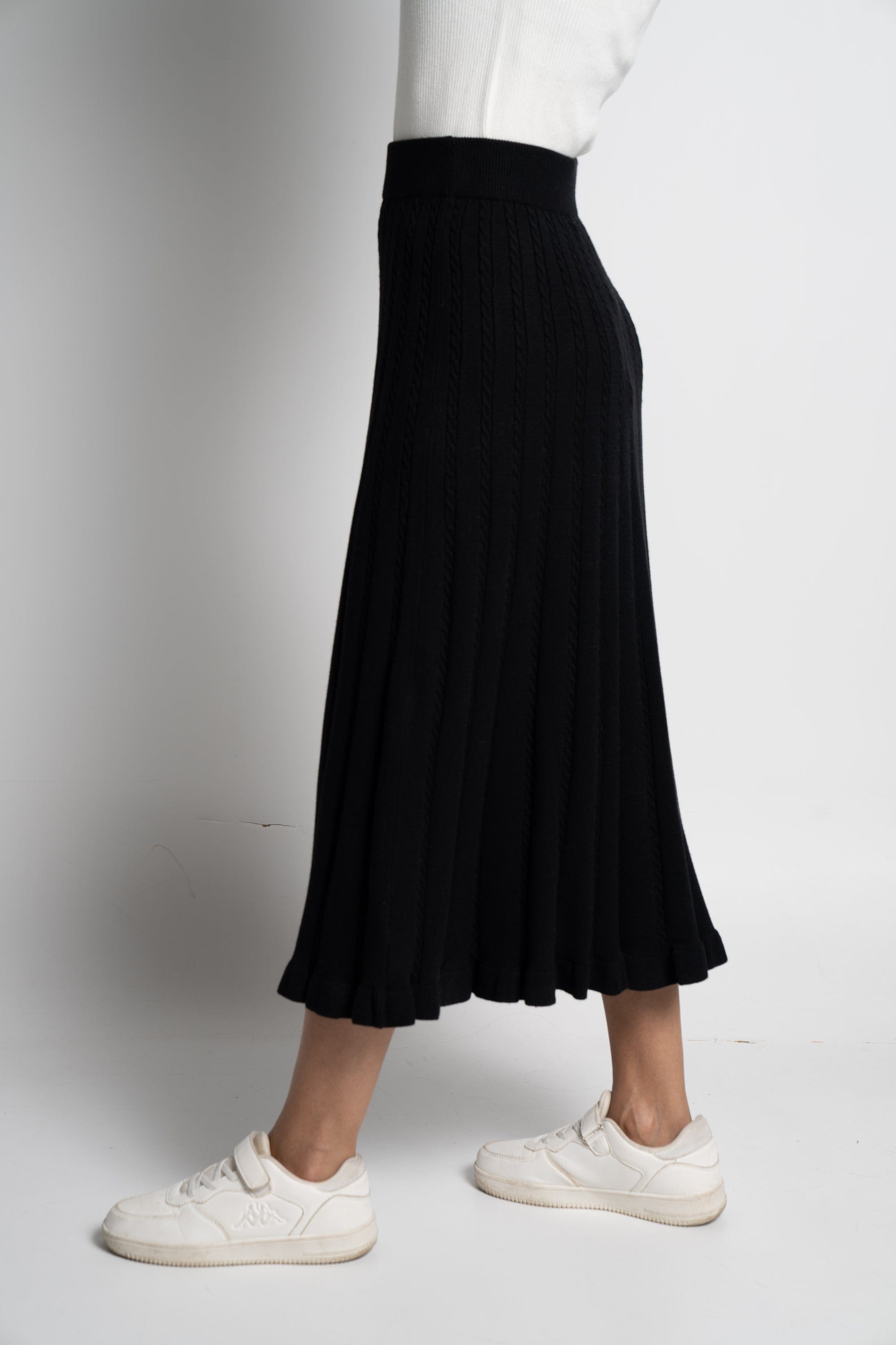 ميكا تنورة ميدي هاي ويست سادة نسائى