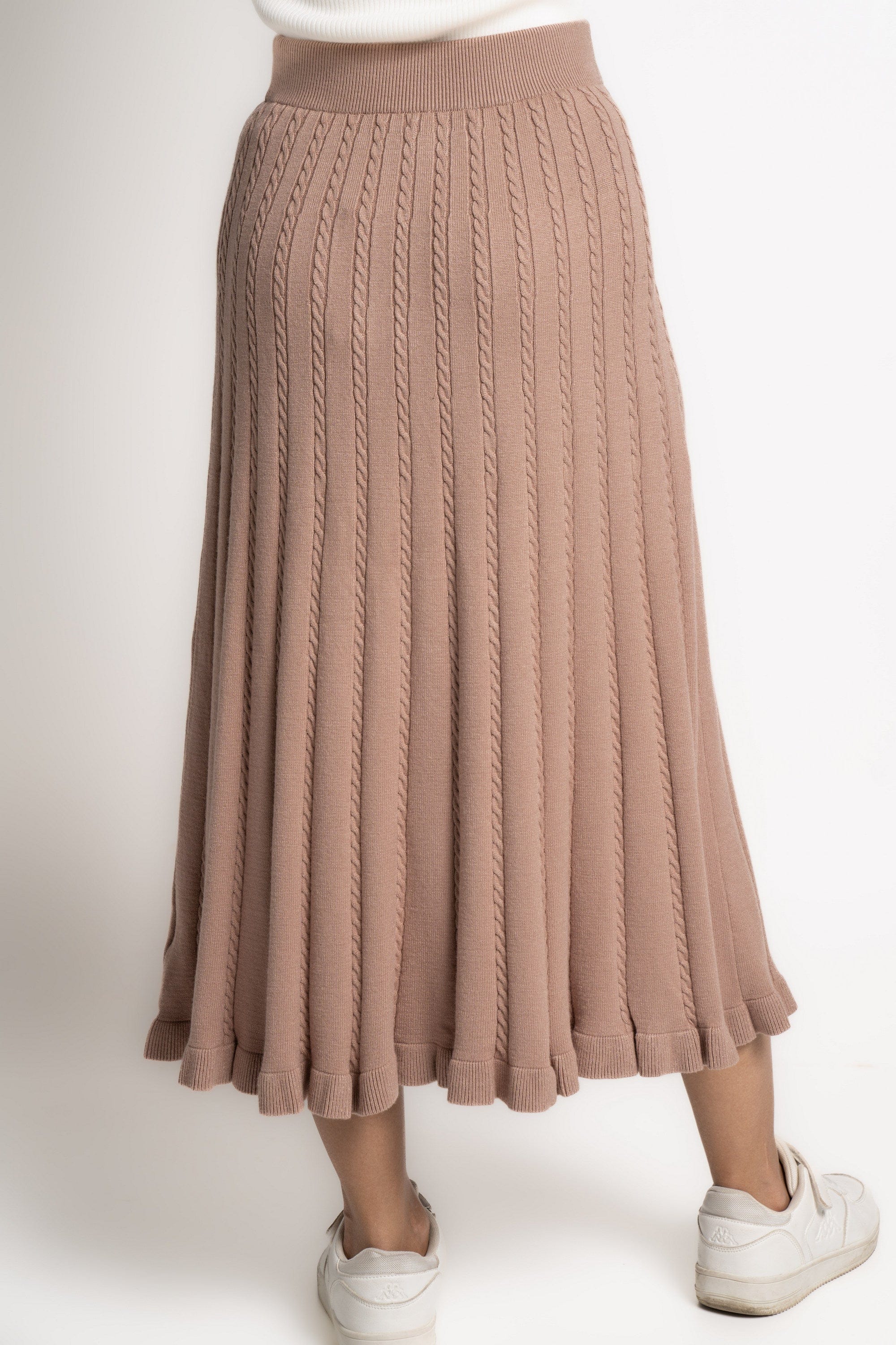 ميكا تنورة ميدي هاي ويست سادة نسائى