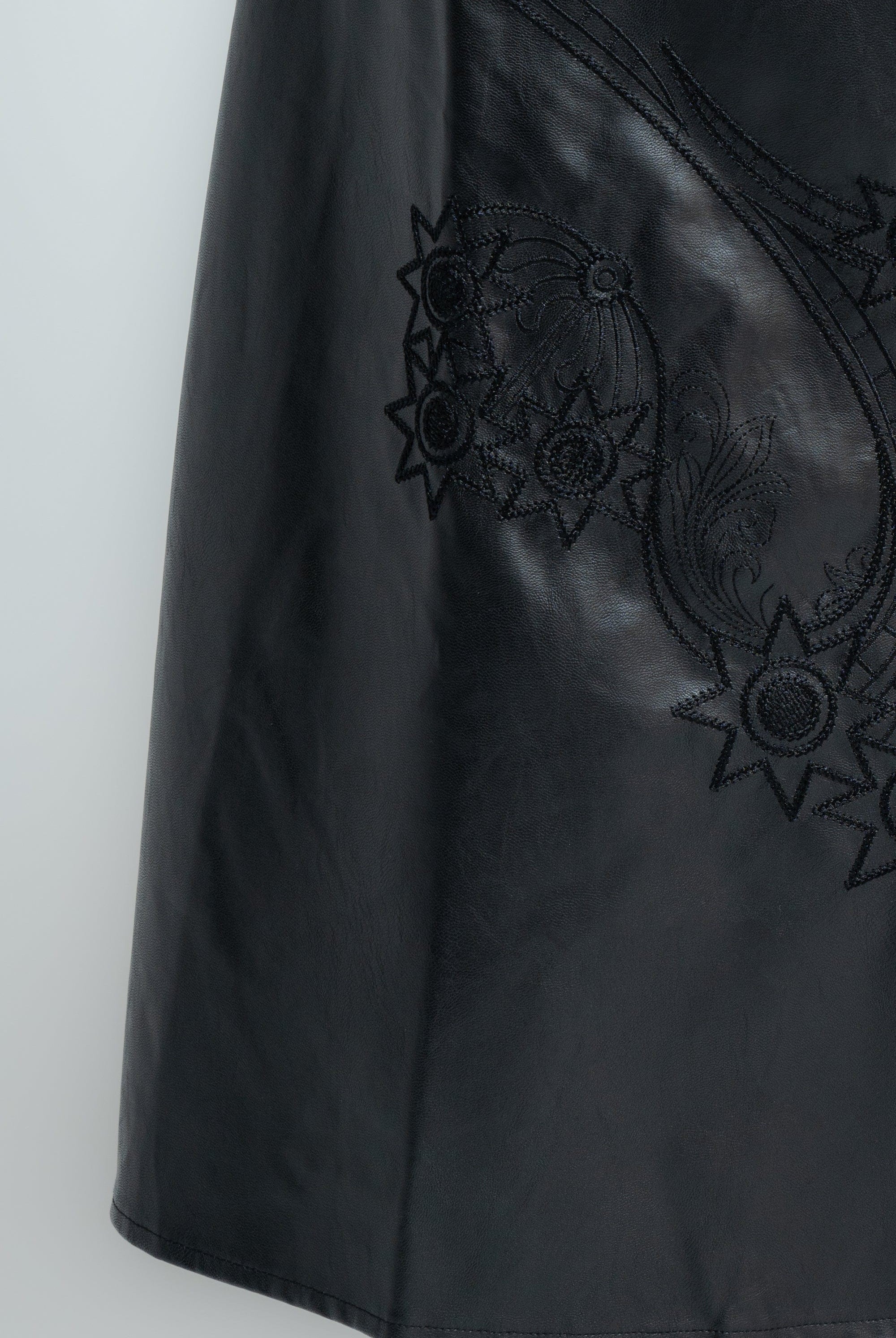 ميكا تنورة نسائى سادة رسمى جلد