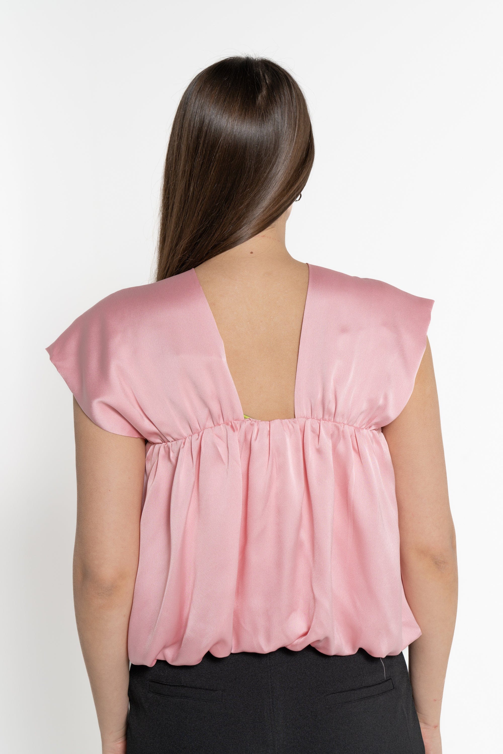 ميكا بلوزة بأكمام قصيرة سادة نسائي