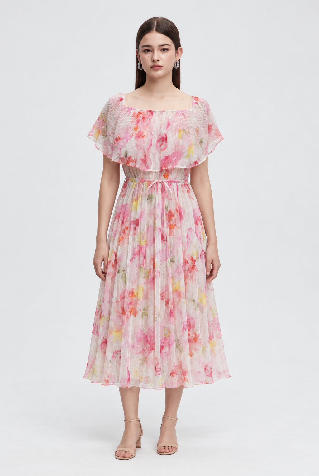 ML0511-25Q103 floral_pink full front - model Daria S