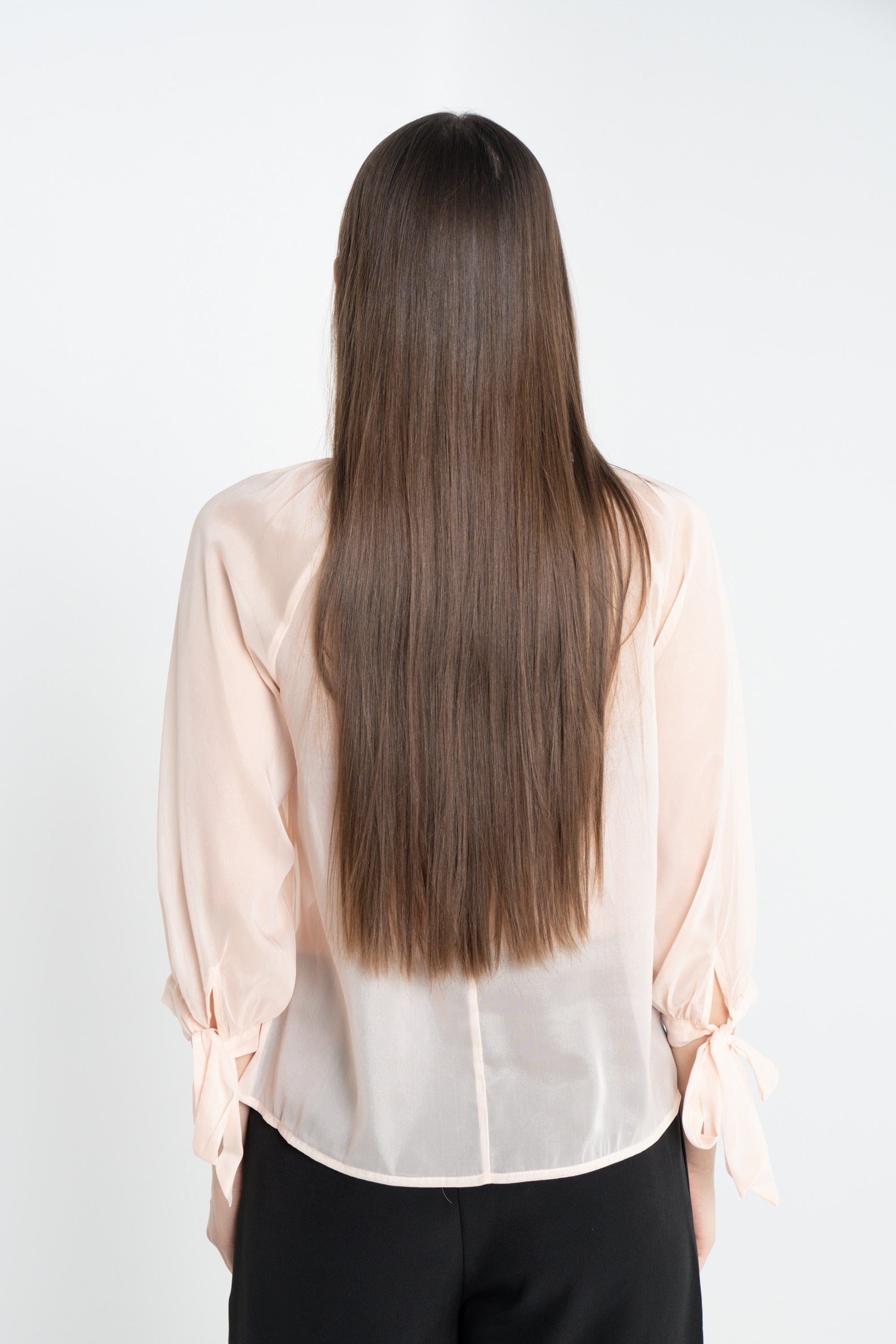 ميكا بلوزة سادة شفافة 3/4 كم بف نسائي