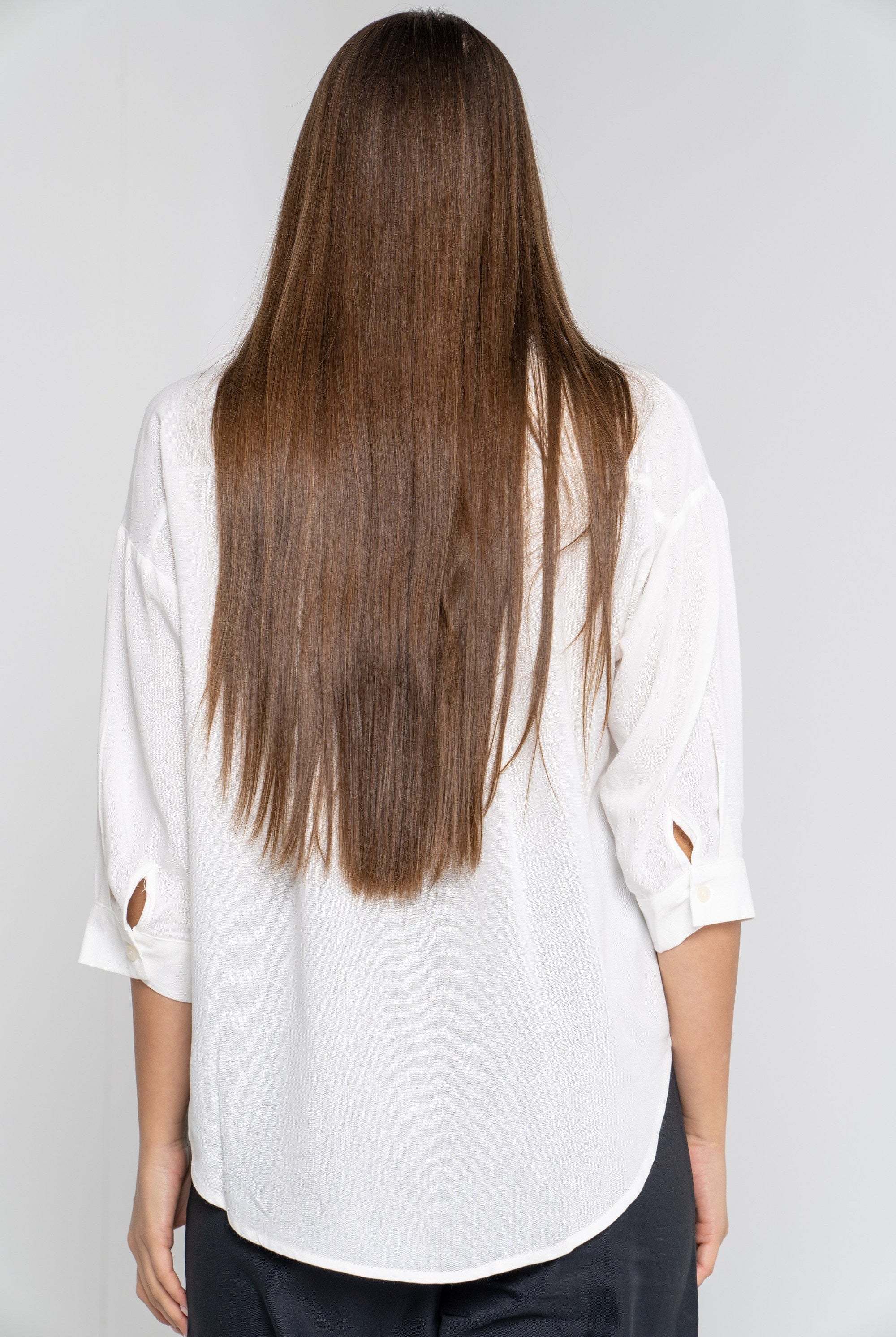 ميكا بلوزة سادة 3/4 كم نسائي