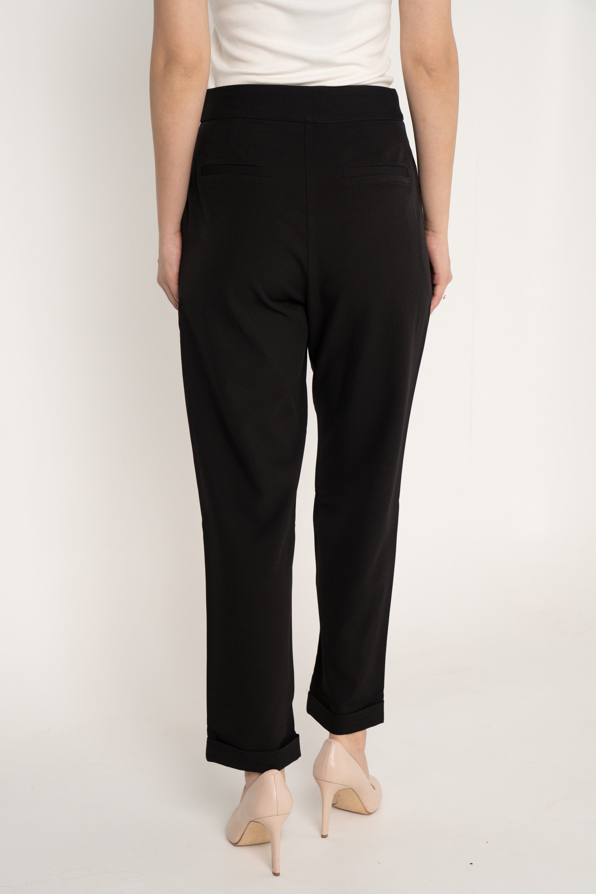 ميكا بنطلون طويل بخصر مرتفع