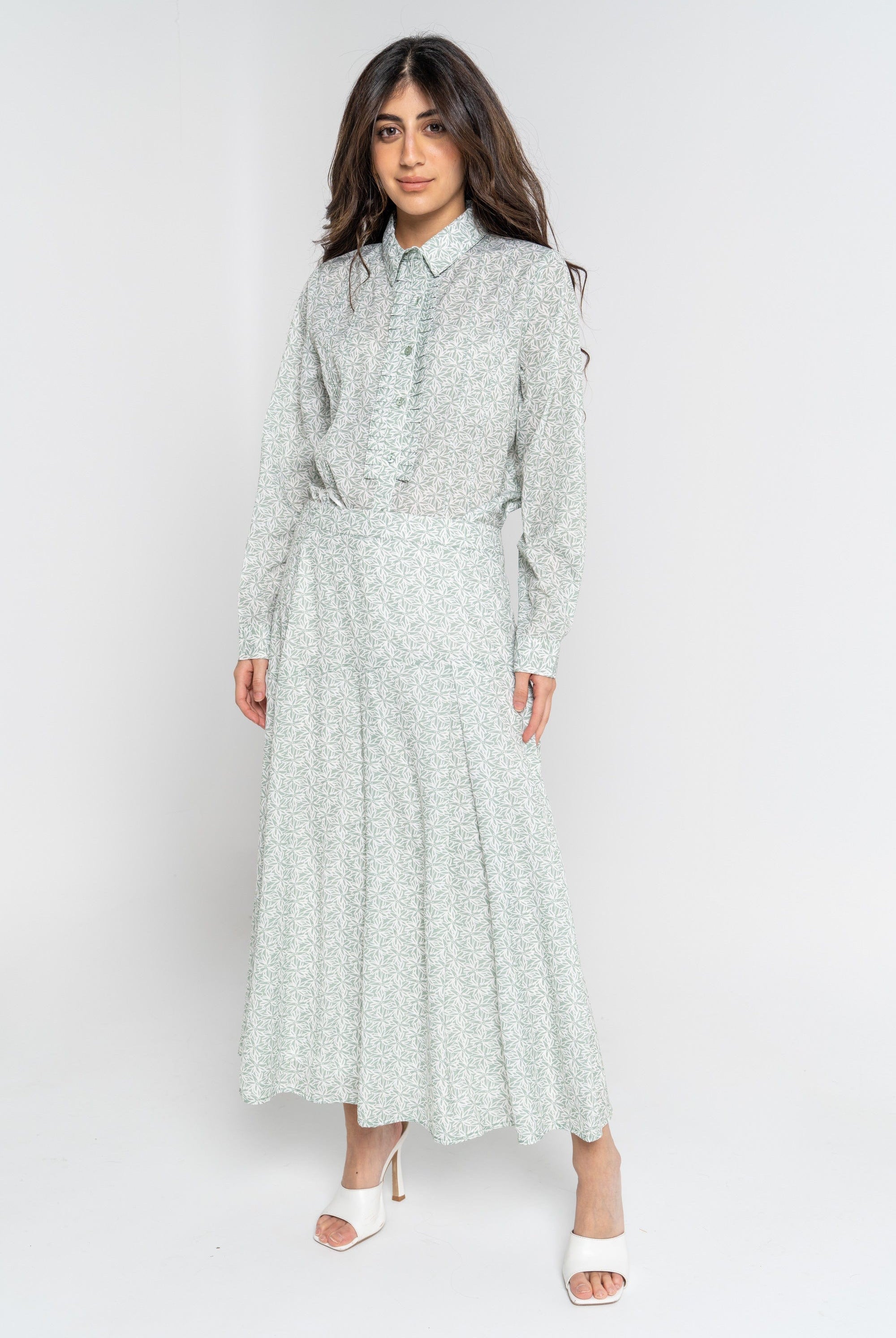 ميكا تنورة ميدي منقوشة نسائي